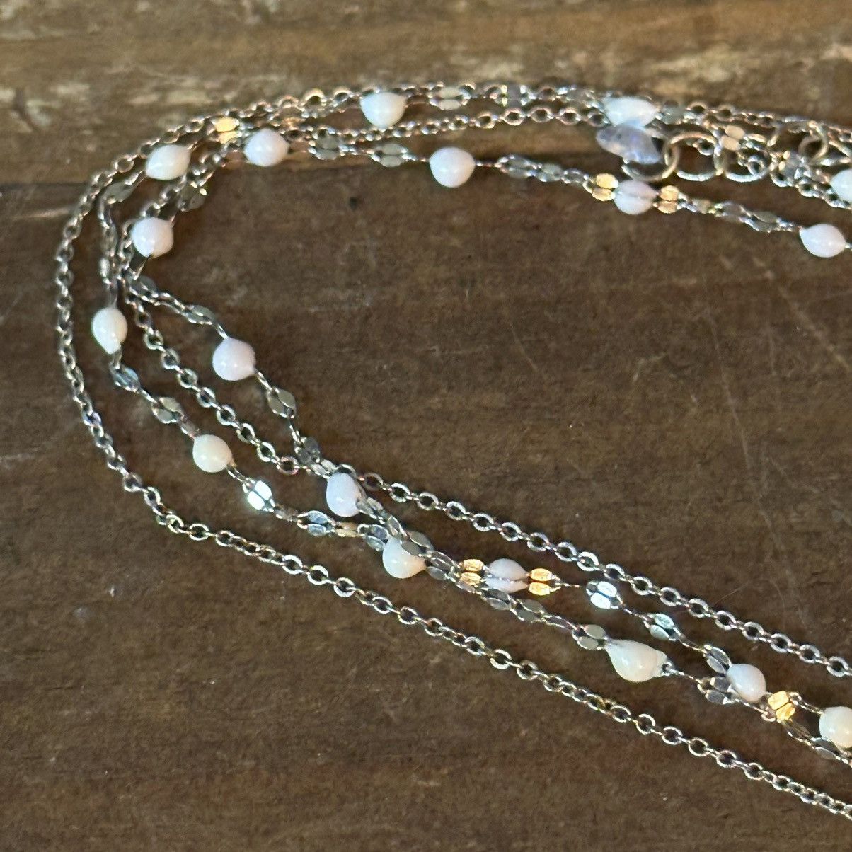 Other Delicate layered bead chain cross pendant necklace Size ONE SIZE - 4 Thumbnail