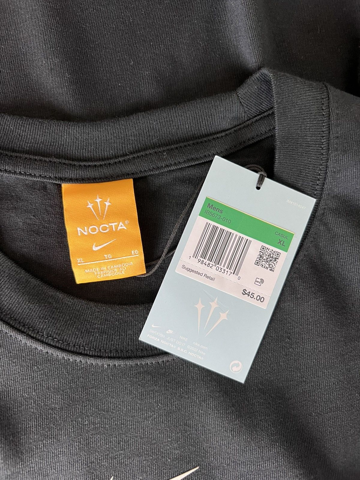 NOCTA × Nike Nike NOCTA Cricket Association Tee in Black Size US XL / EU 56 / 4 - 5 Thumbnail
