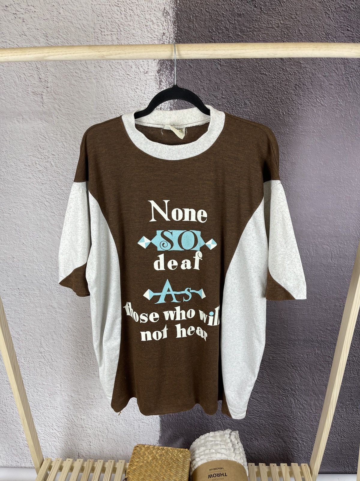Vintage Vintage 90s “None so deaf as those who will not hear” tee Size US XL / EU 56 / 4 - 2 Thumbnail