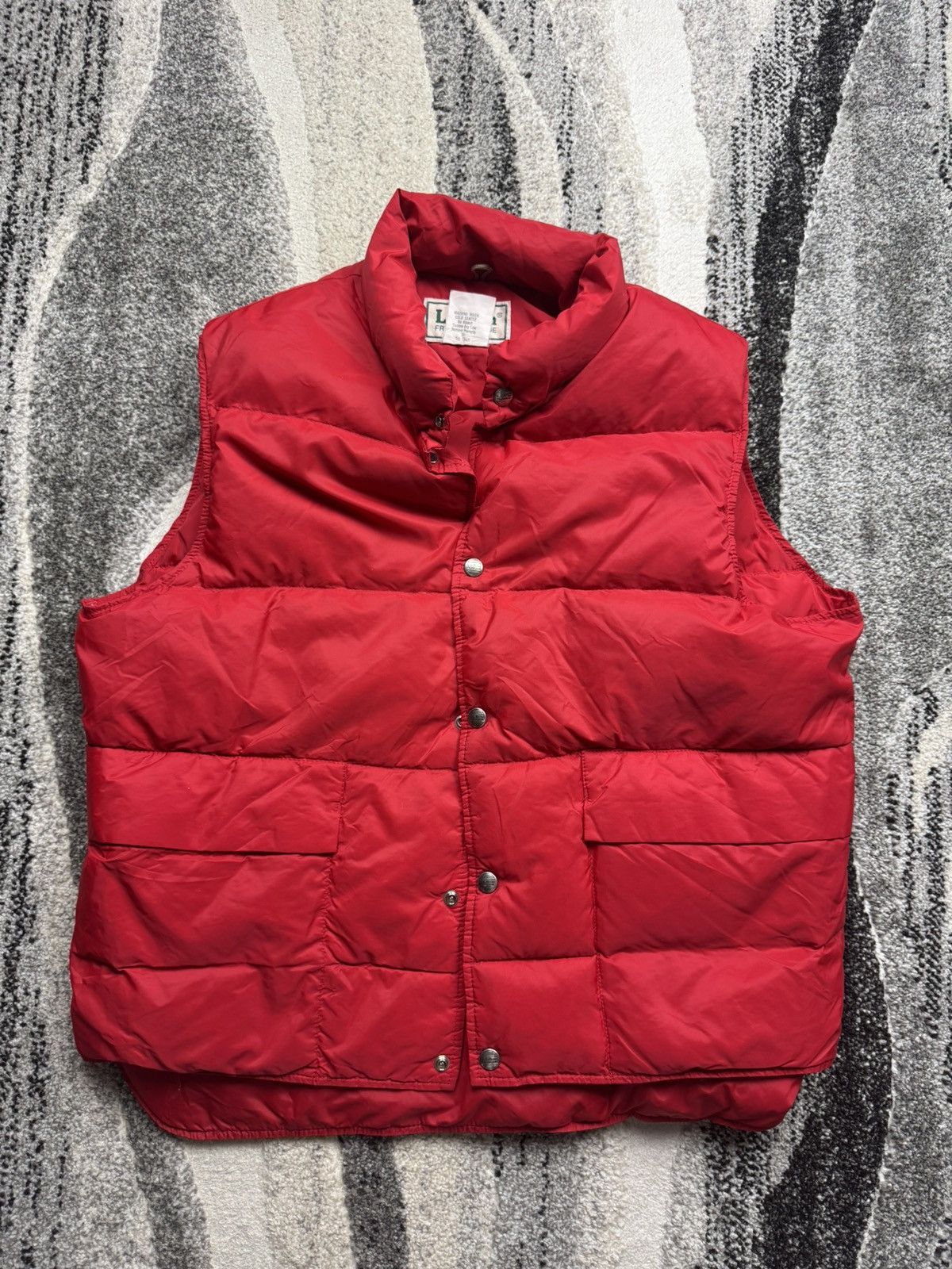 L.L. Bean Vintage 80’s 90’s Red LL Bean Puffer Vest Back To The Future Size US L / EU 52-54 / 3 - 1 Thumbnail