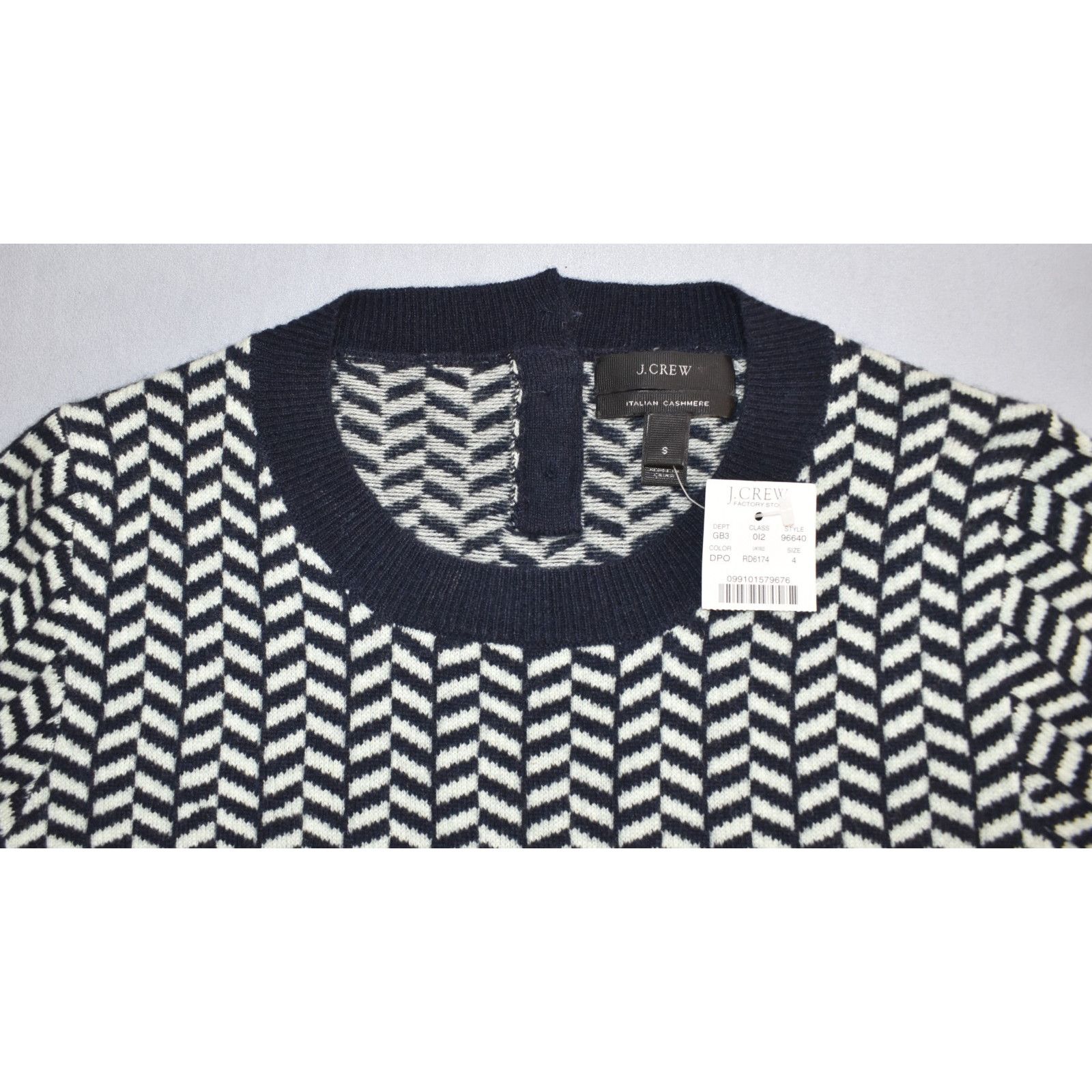 J.Crew NEW J CREW Herringbone Italian Cashmere Crewneck Sweater S Size S / US 4 / IT 40 - 5 Thumbnail