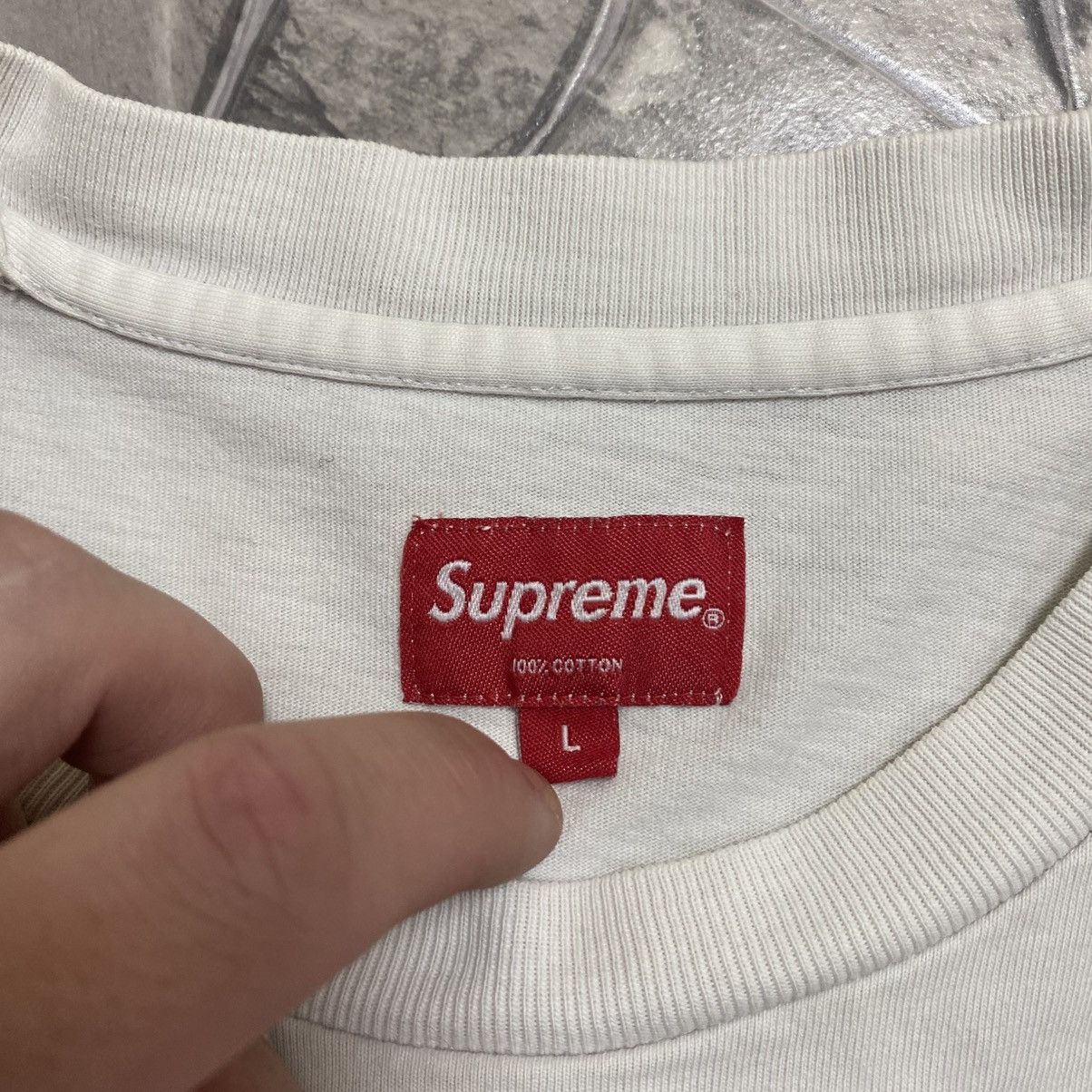 Supreme Supreme T-Shirt Big Logo White Size L Size US L / EU 52-54 / 3 - 7 Thumbnail