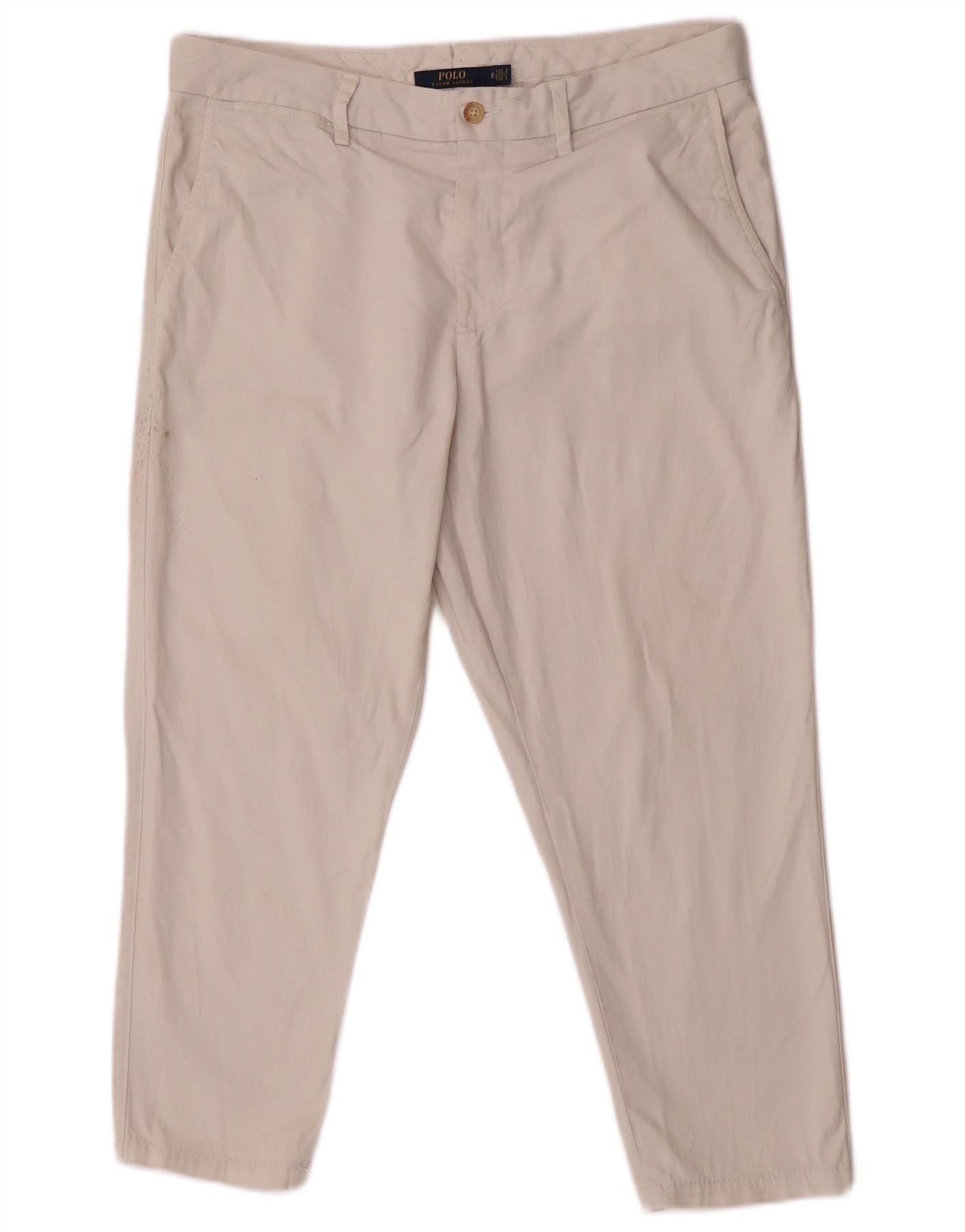 Polo Ralph Lauren Womens Capri Trousers US 10 Large W32 L23 White Cotton Size 28" / US 6 / IT 42 - 1 Thumbnail
