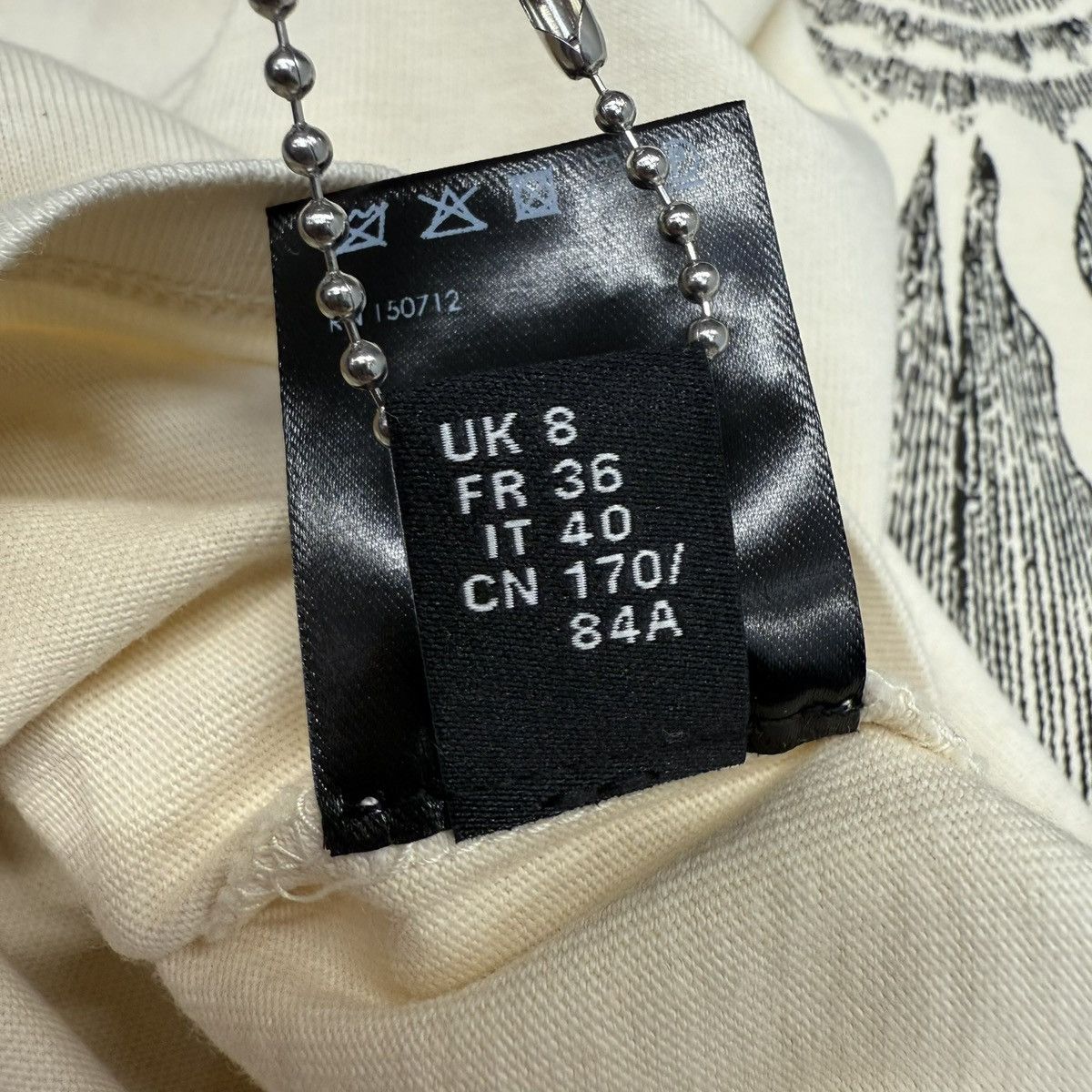 Amiri Amiri Sun Cropped Tee Alabaster. size S. bnwt. rrp £390 Size S / US 4 / IT 40 - 8 Thumbnail