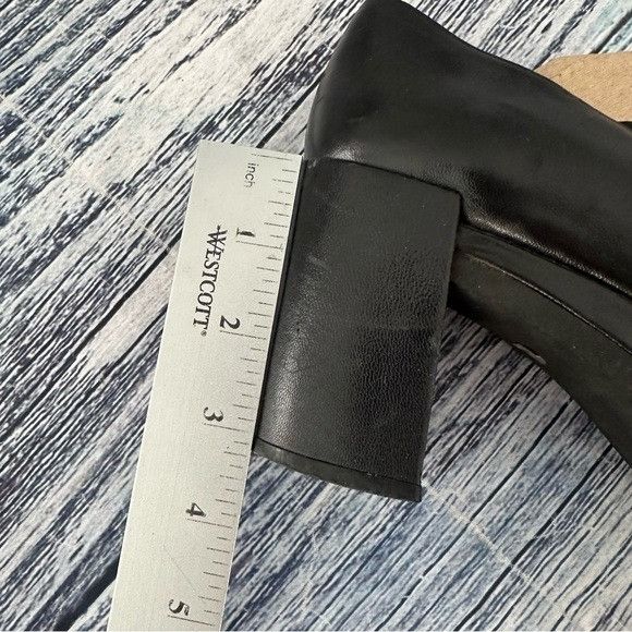 Nine West Vintage 90’s Nine West Unique Cut-Out Design Black Leather W Size US 9.5 / IT 39.5 - 9 Thumbnail