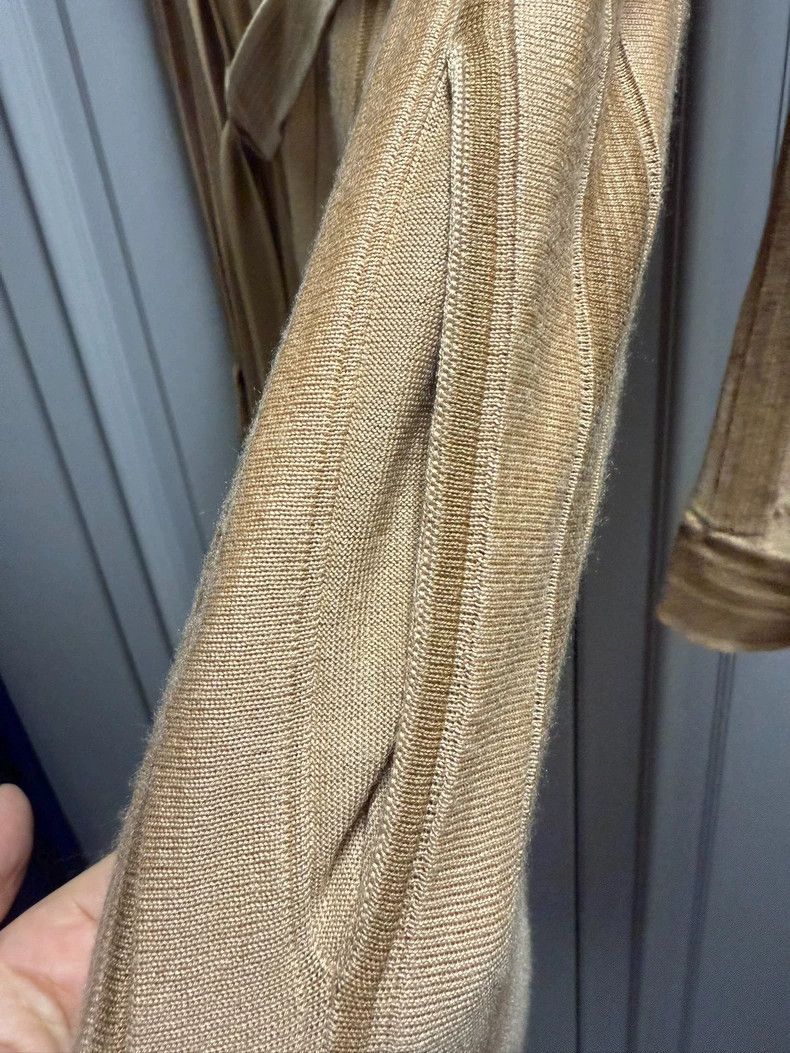 Loro Piana LORO PIANA Silk blended collar long sleeve with side slits Size S / US 4 / IT 40 - 8 Thumbnail
