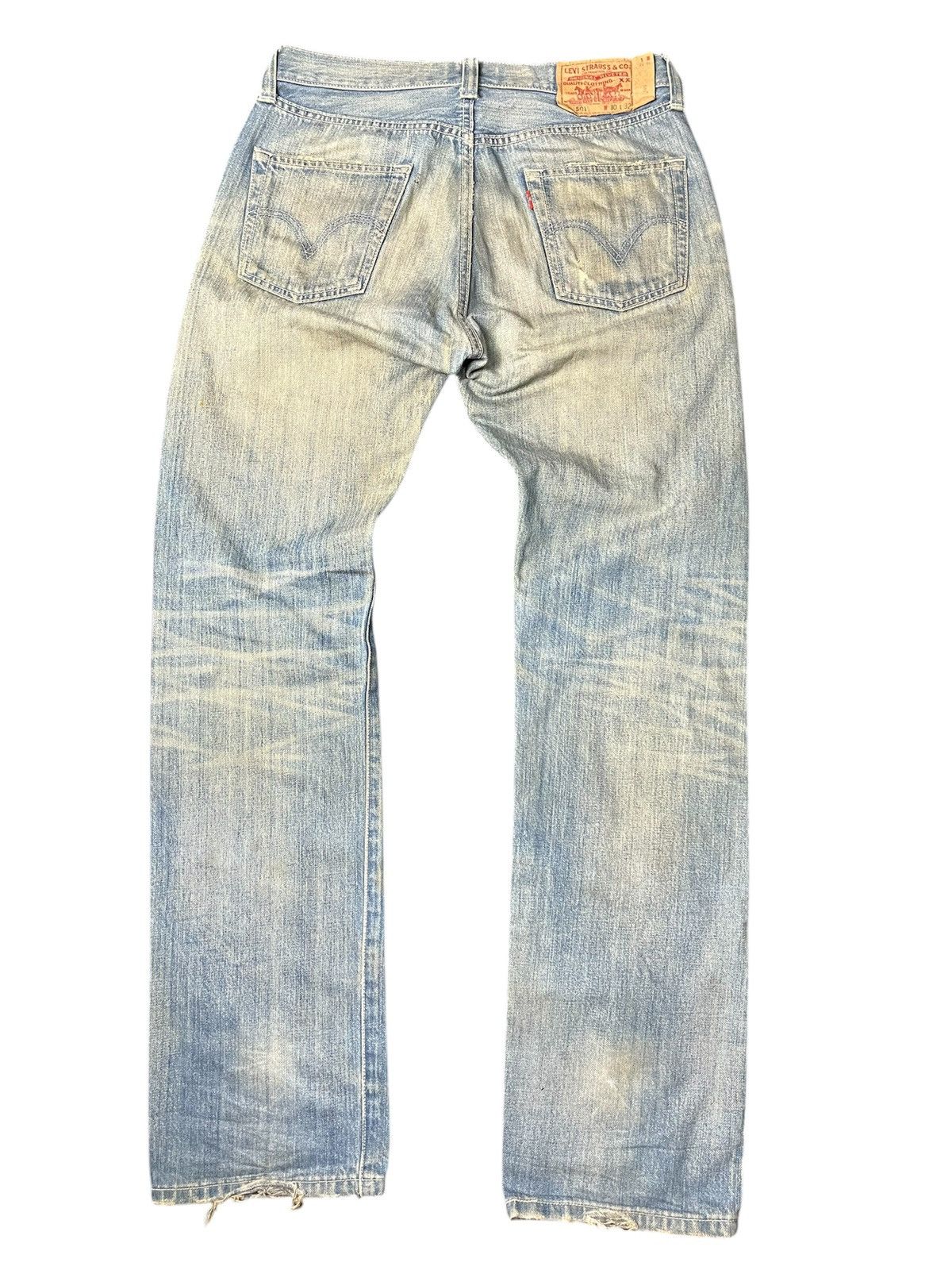 Designer × Japanese Brand × Levi's Vintage Clothing Kurt Cobain style levis patchwork Distressed faded Jeans Size US 30 / EU 46 - 3 Thumbnail