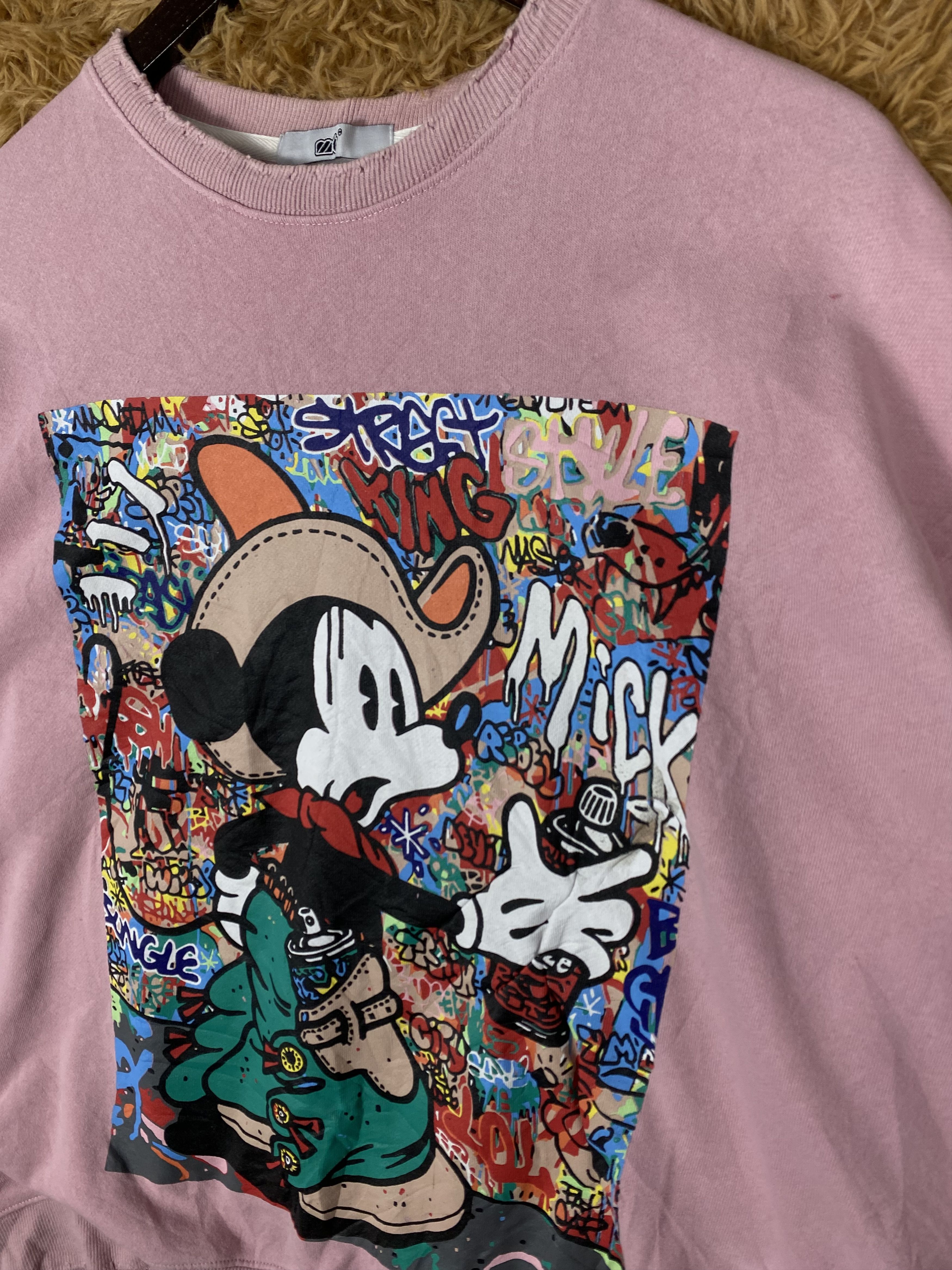 Mickey Mouse Vintage Mickey Mouse Sweatshirts PS0326 Size US L / EU 52-54 / 3 - 3 Thumbnail