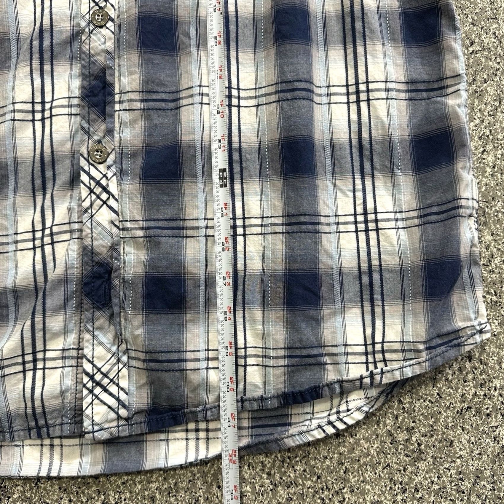 Vintage VINTAGE Buckle Shirt 2XL Mens Western Plaid Long Sleeve Button-Up Blue Size US XXL / EU 58 / 5 - 7 Thumbnail