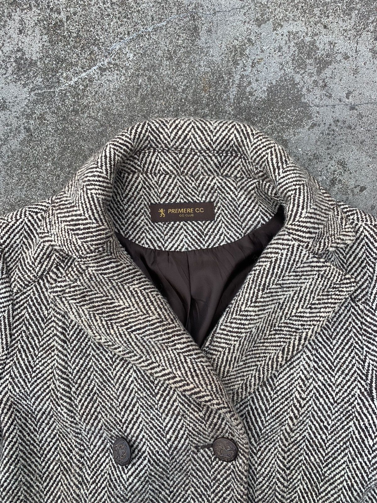 Designer Blazer Y2k Style Tweed Size 36R - 6 Thumbnail
