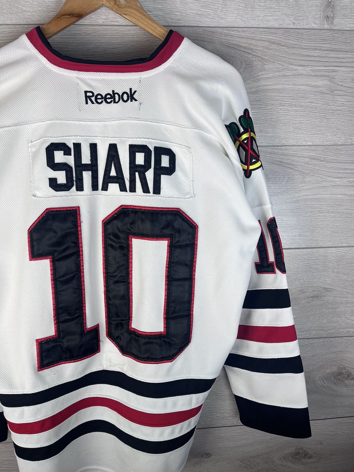 Reebok REEBOK HOKEY JERSEY NHL PATRICK SHARP #10 CHICAGO BLACKHAWKS Size US L / EU 52-54 / 3 - 13 Thumbnail