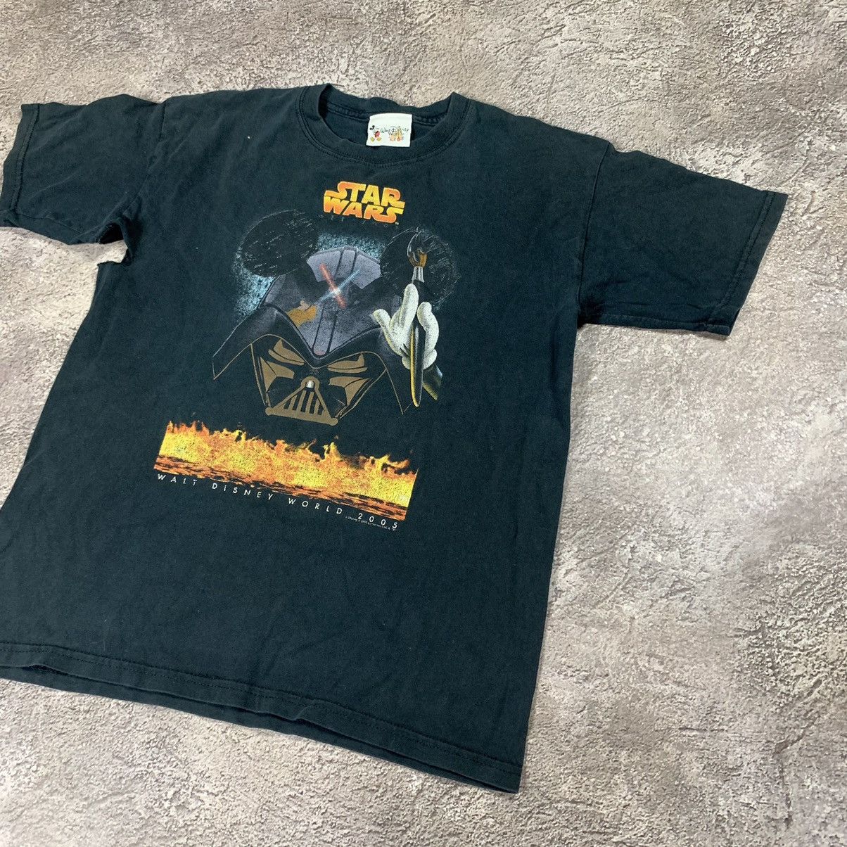 Vintage Vintage 90s Star Wars Graphic Tee Sun Faded Streetwear S Size US S / EU 44-46 / 1 - 2 Thumbnail