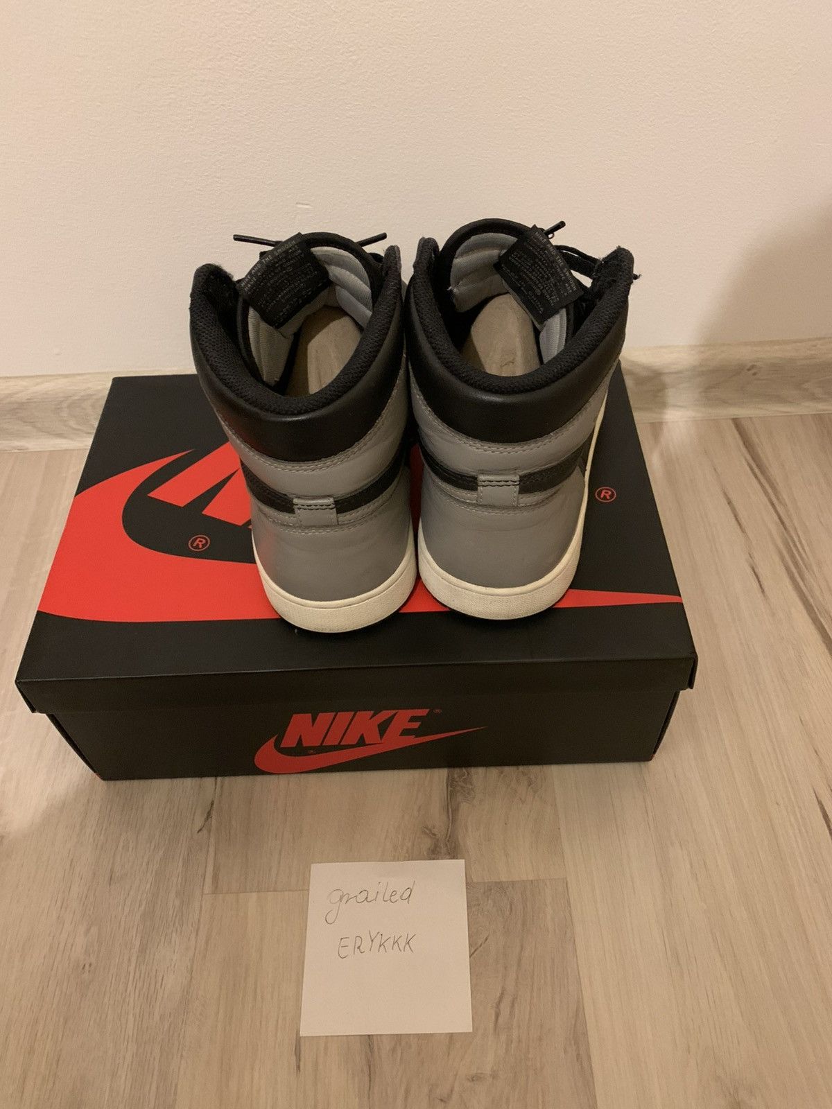 Jordan Brand Nike Air Jordan 1 Retro High Shadow OG Size US 8.5 / EU 41-42 - 3 Thumbnail