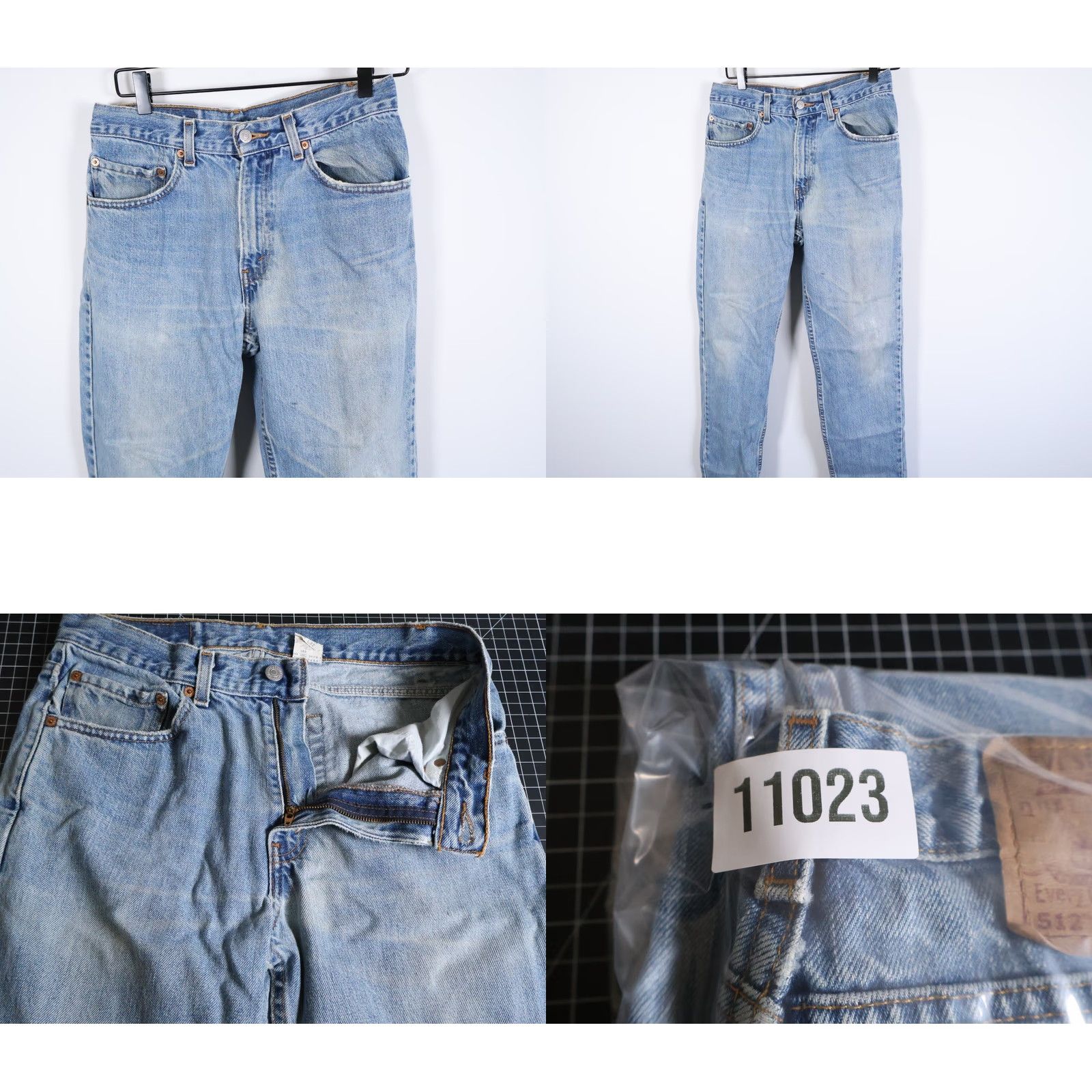 Levi's VINTAGE Levi's 512 Jeans Slim Tapered 31 x 31 Blue Denim Men 2000s 90s Grunge Retro Hipster Classic Jeans Mens Size US 31 - 10 Thumbnail