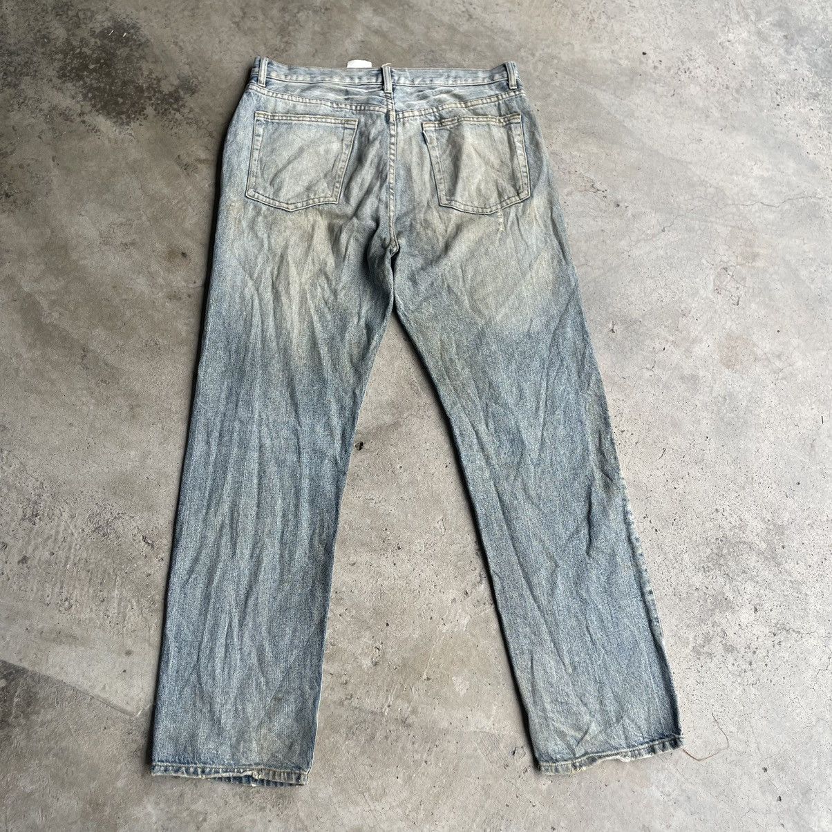 Vintage 🔥Joge Martin Patchworks Ripped Distress Dirty Denim Jeans Size US 36 / EU 52 - 4 Thumbnail
