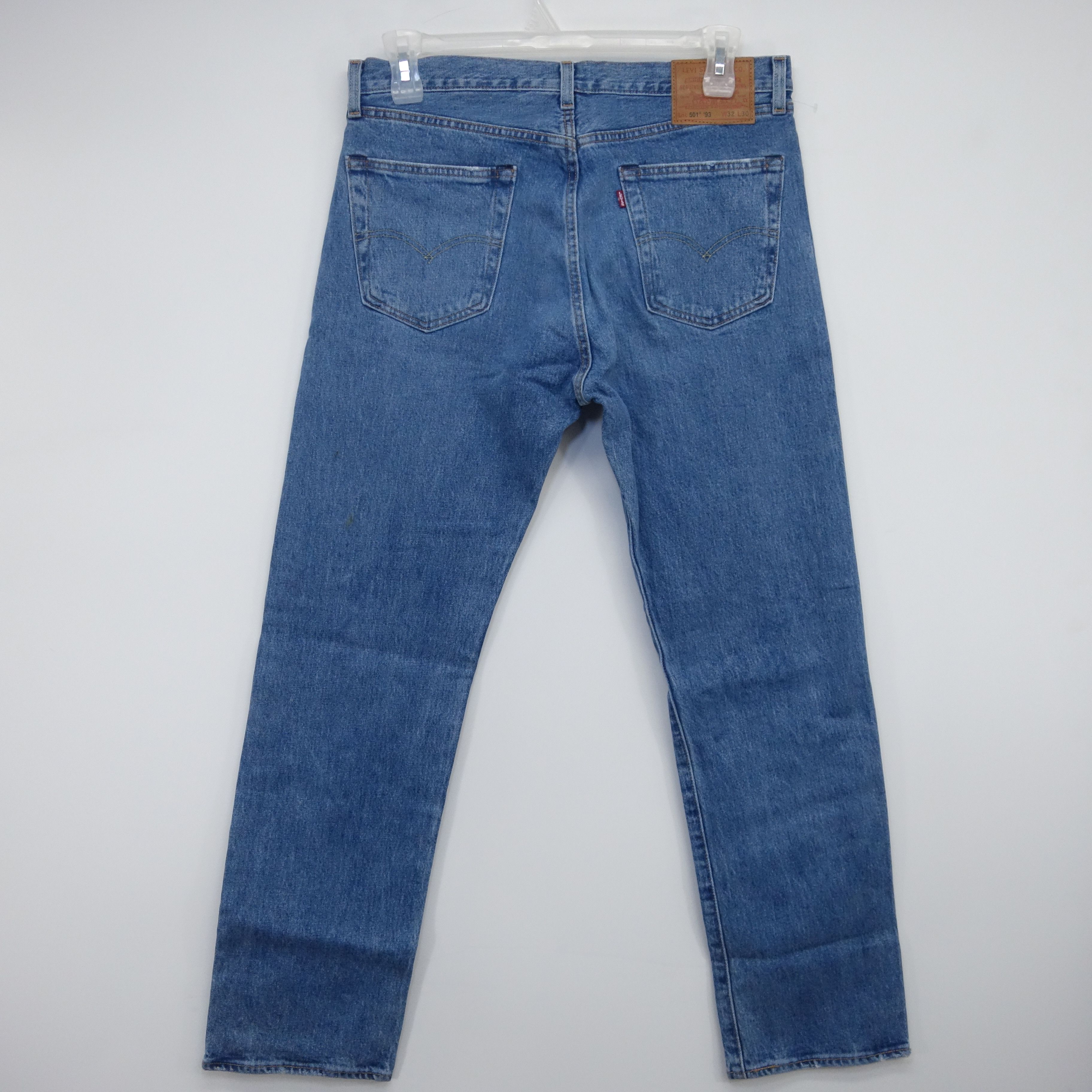 image of Levis x Vintage Stone 501 '93 Button Fly Straight Leg Denim Jeans 32 X 30 in Stonewash (Size 36)