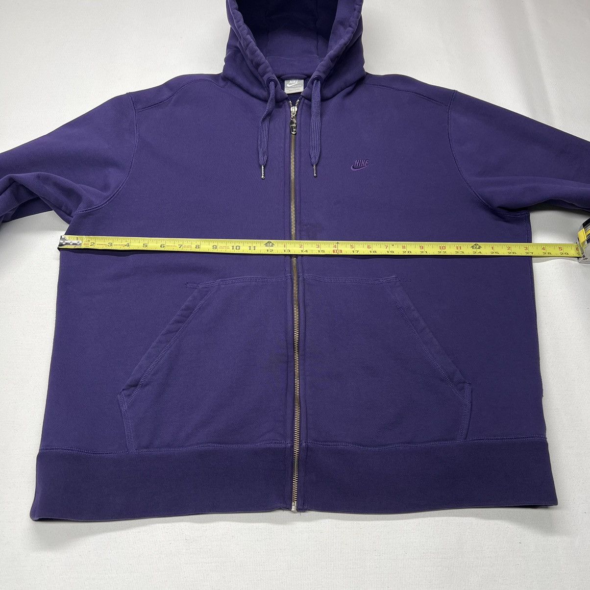 Nike × Vintage VTG Nike Hoodie Sweatshirt Purple Full Zip AF1 Anniversary Size US XXL / EU 58 / 5 - 22 Thumbnail