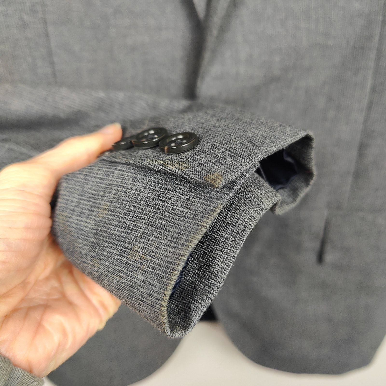 J.Crew J Crew Ludlow Blazer Mens 38R Gray Wool Cotton Lightweight Size 38R - 4 Thumbnail