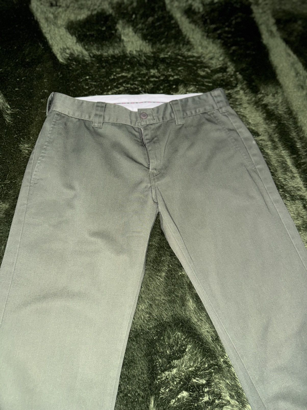 Beams Japan [L] BEAMS HEART JAPAN washed cotton chino pants olive Size US 34 / EU 50 - 6 Thumbnail
