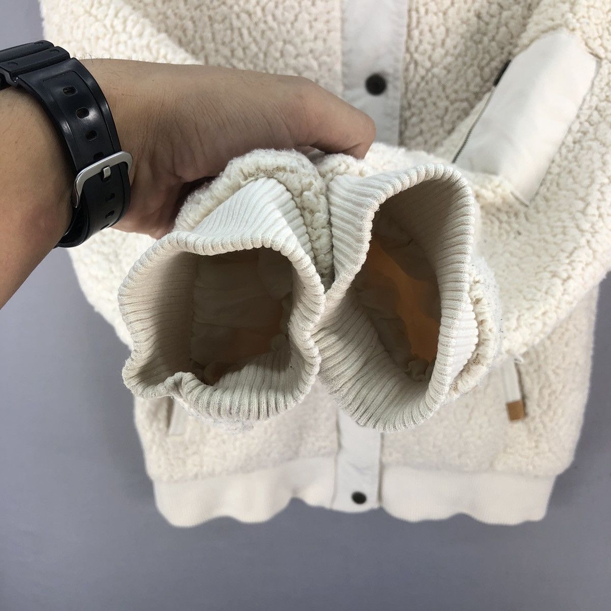 Japanese Brand 🇯🇵 Roxy Zipper Up Sherpa Quilted Jacket Size US M / EU 48-50 / 2 - 12 Thumbnail
