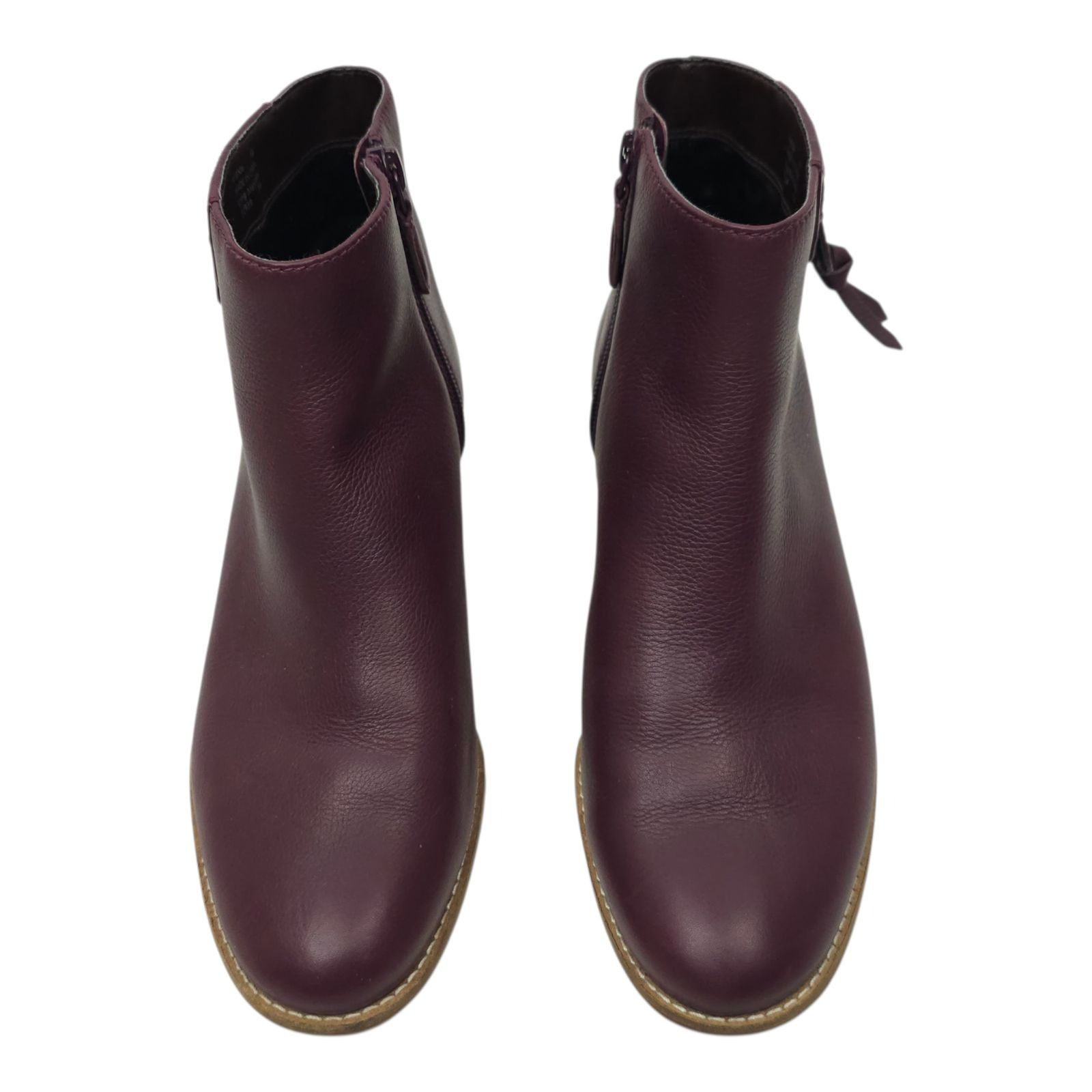 Cole Haan Cole Haan Joanna Bootie Size 8 Wine Leather Burgundy Size US 8 / IT 38 - 5 Thumbnail