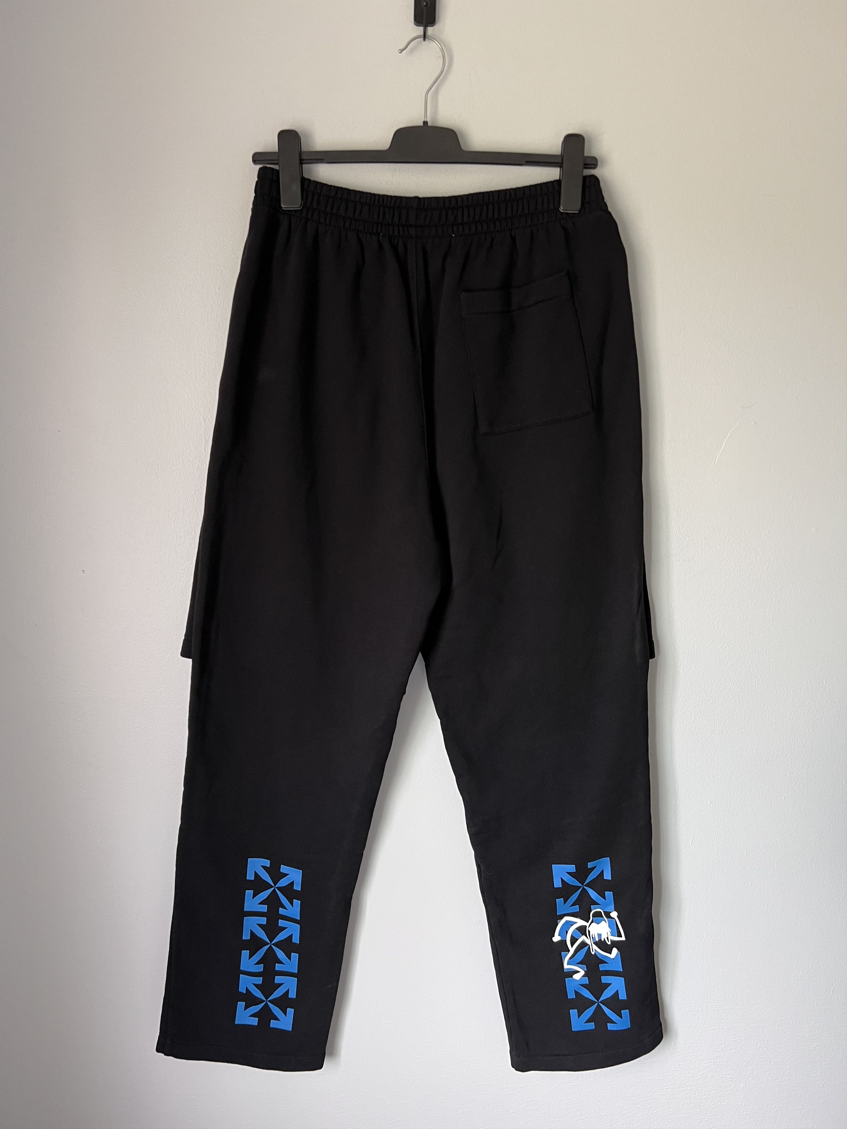 Off-White Off White Blue 90s Liquid Double Sweatpants in Black Size US 32 / EU 48 - 5 Thumbnail