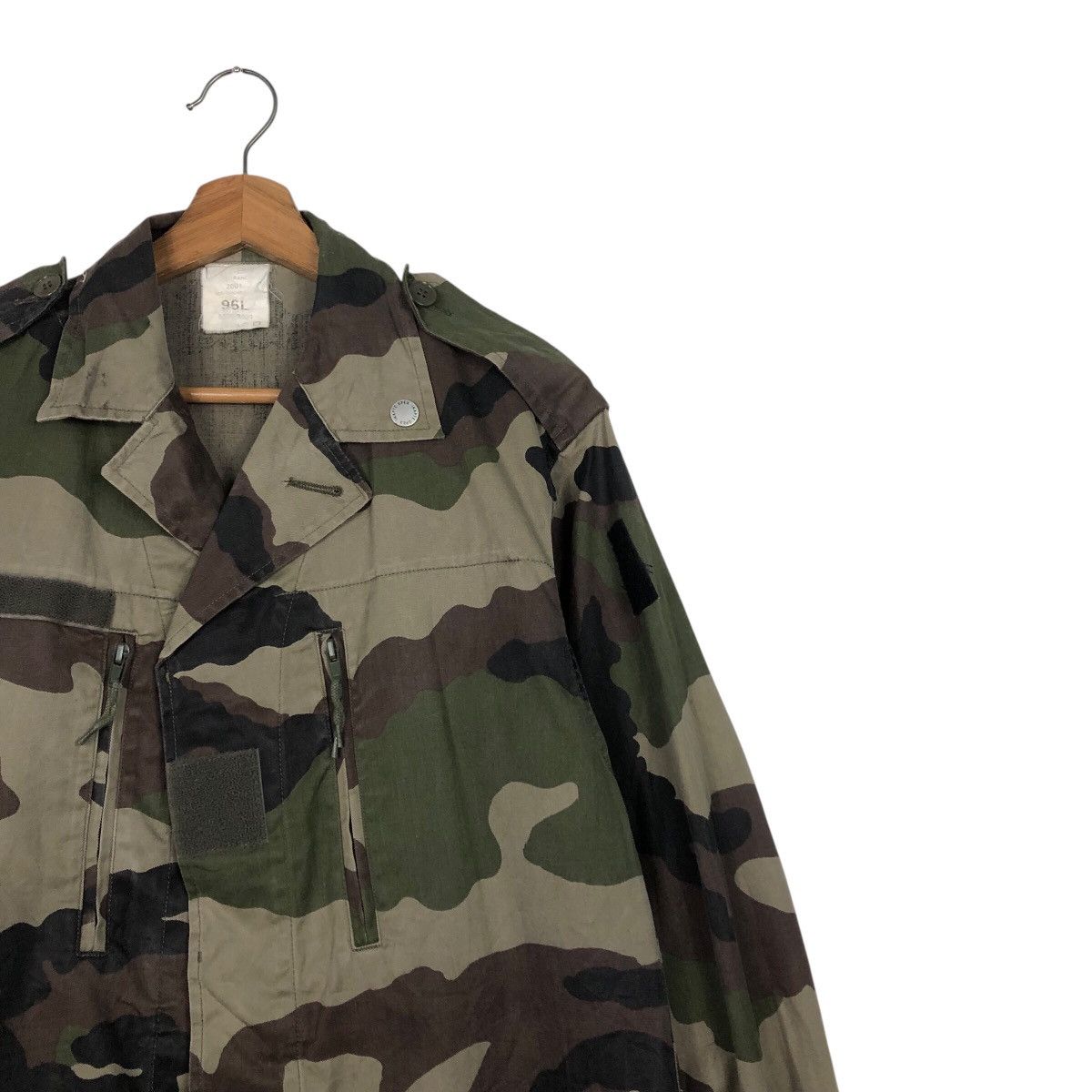 Vintage 📌Vintage Chore Military Jacket Camo Design Smock Design Size US L / EU 52-54 / 3 - 7 Thumbnail