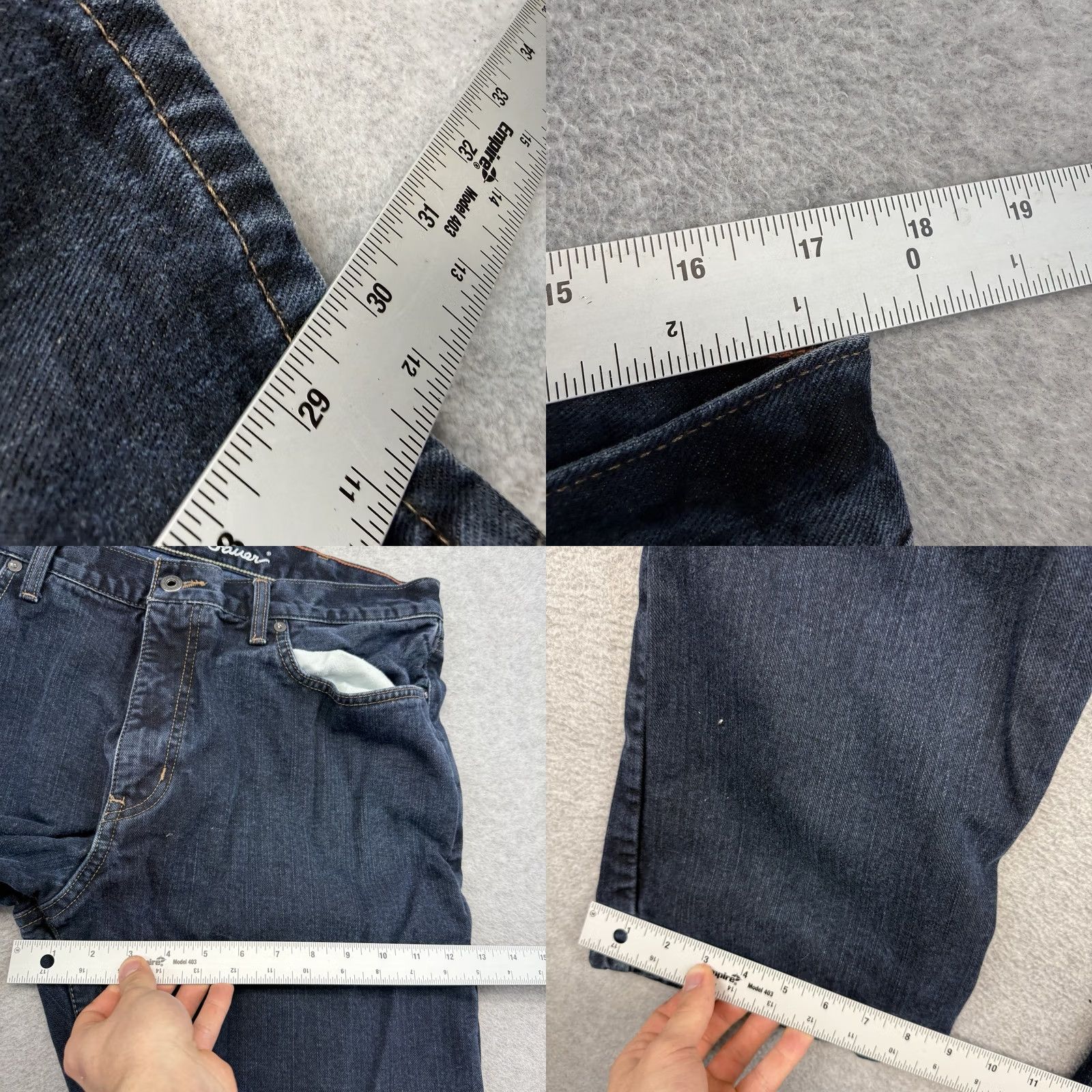 Eddie Bauer Eddie Bauer Jeans Men 34 Relaxed Denim Lined Flannel Workwear Blue 30 Inseam Shirt? Size US 36 / EU 52 - 8 Thumbnail