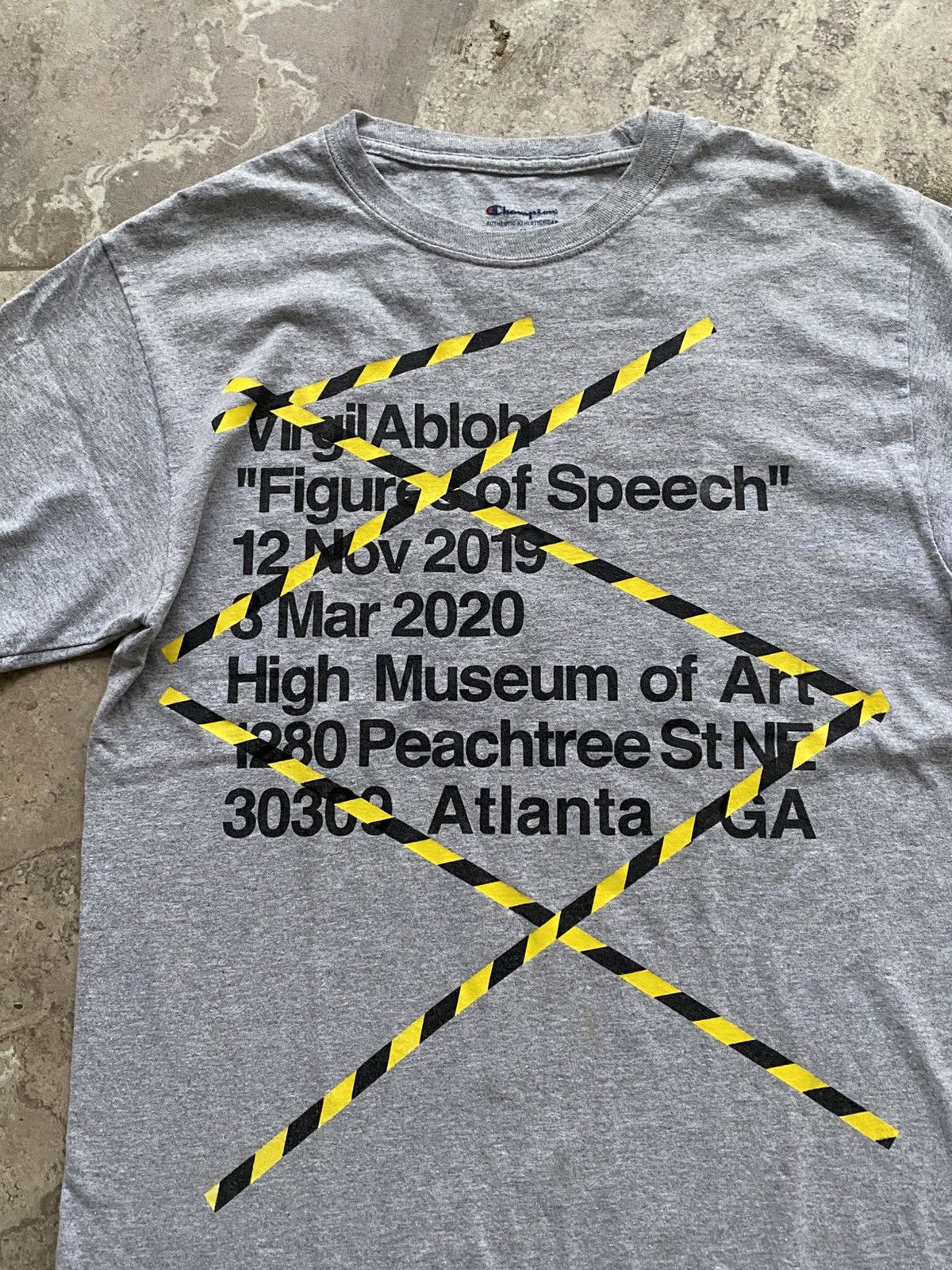 Champion × Off-White × Virgil Abloh Off White x Virgil MCA Figures of Speech x Champion Size US M / EU 48-50 / 2 - 4 Thumbnail