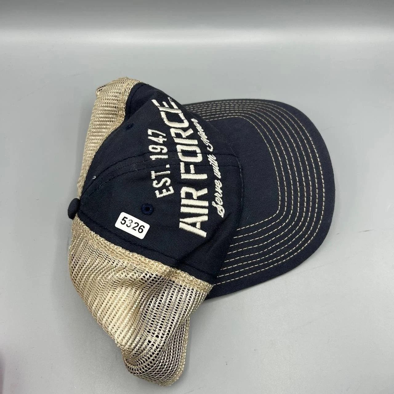 The Game Air Force Trucker Hat Men Blue Embroidered Snap Back Size ONE SIZE - 8 Thumbnail