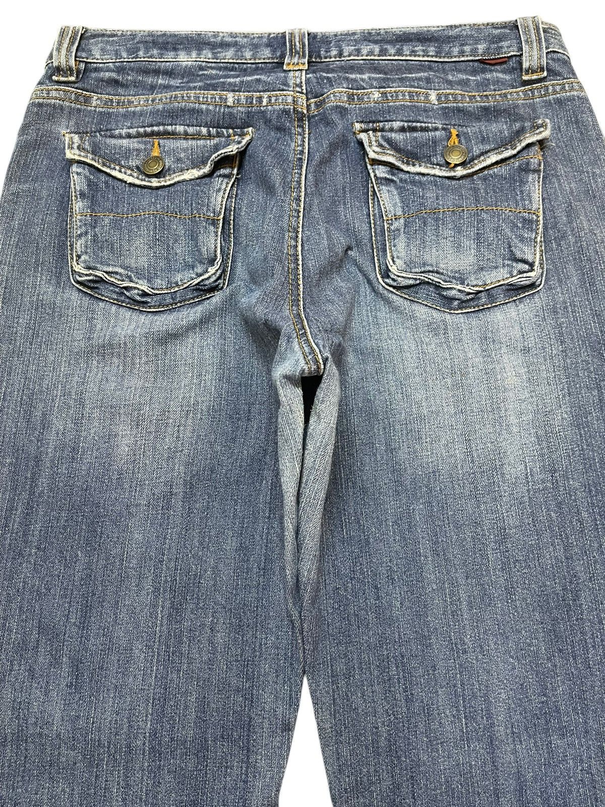 Hypebeast Vintage Japanese Brand Bush Pants Faded Wash Wide Leg Jeans Size US 30 / EU 46 - 5 Thumbnail