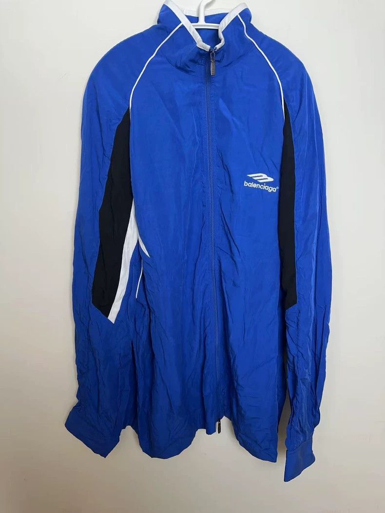 Balenciaga Balenciaga Blue Zip-Up Casual Jacket Size US S / EU 44-46 / 1 - 1 Thumbnail