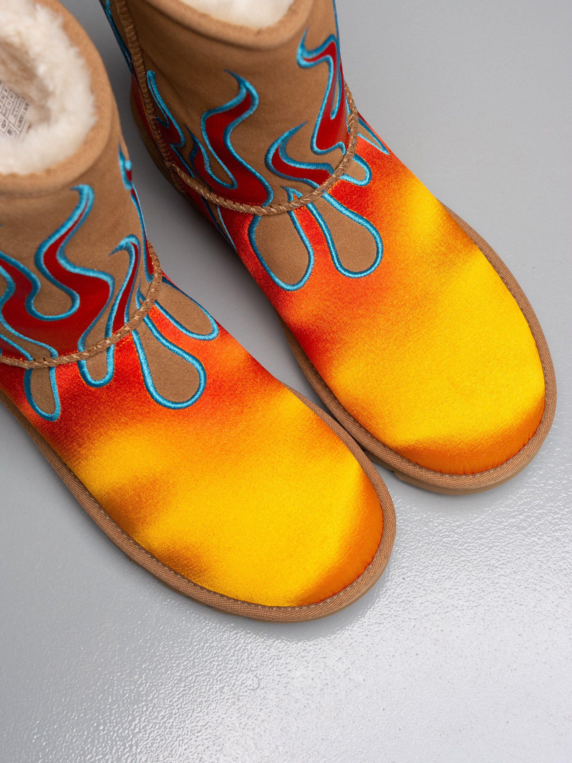 Jeremy Scott UGG X Jeremy Scott 2025 Classic Short Flames Boots Size US 9.5 / IT 39.5 - 10 Thumbnail