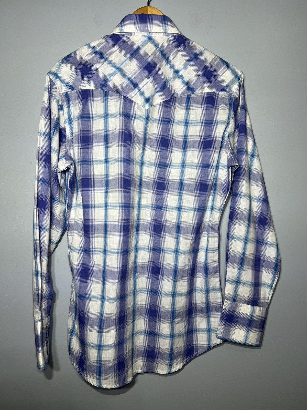 Wrangler Wrangler Western Shirt Men’s Sz Small Blue Plaid Pearl Snap Size US S / EU 44-46 / 1 - 6 Thumbnail