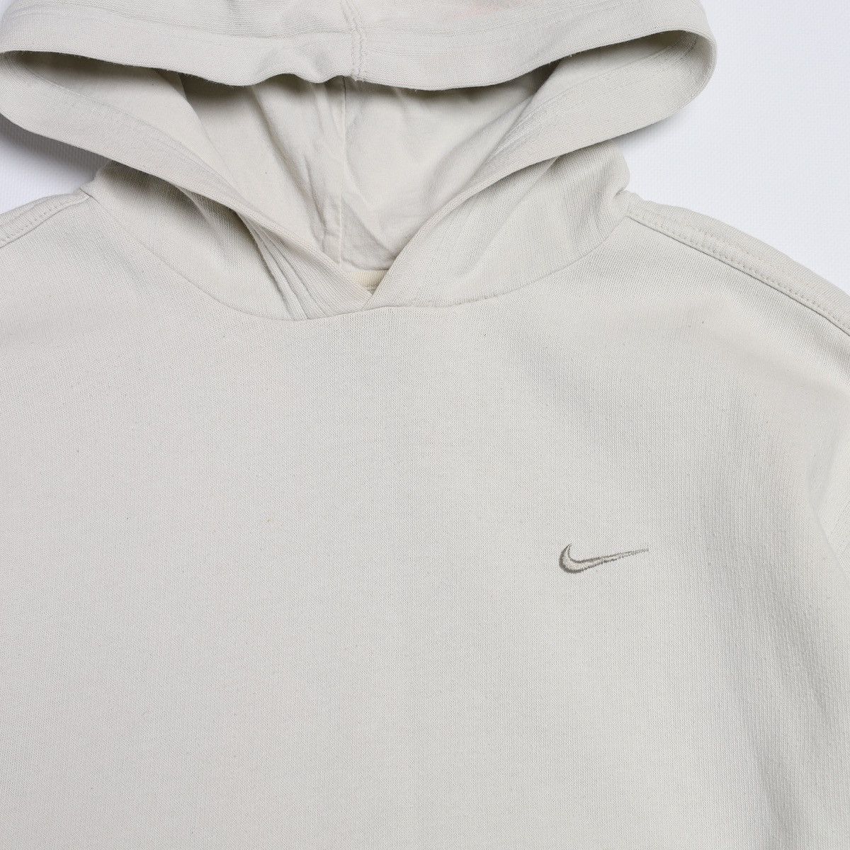 Nike Vintage Nike Beige Swoosh Hoodie Size US M / EU 48-50 / 2 - 5 Thumbnail