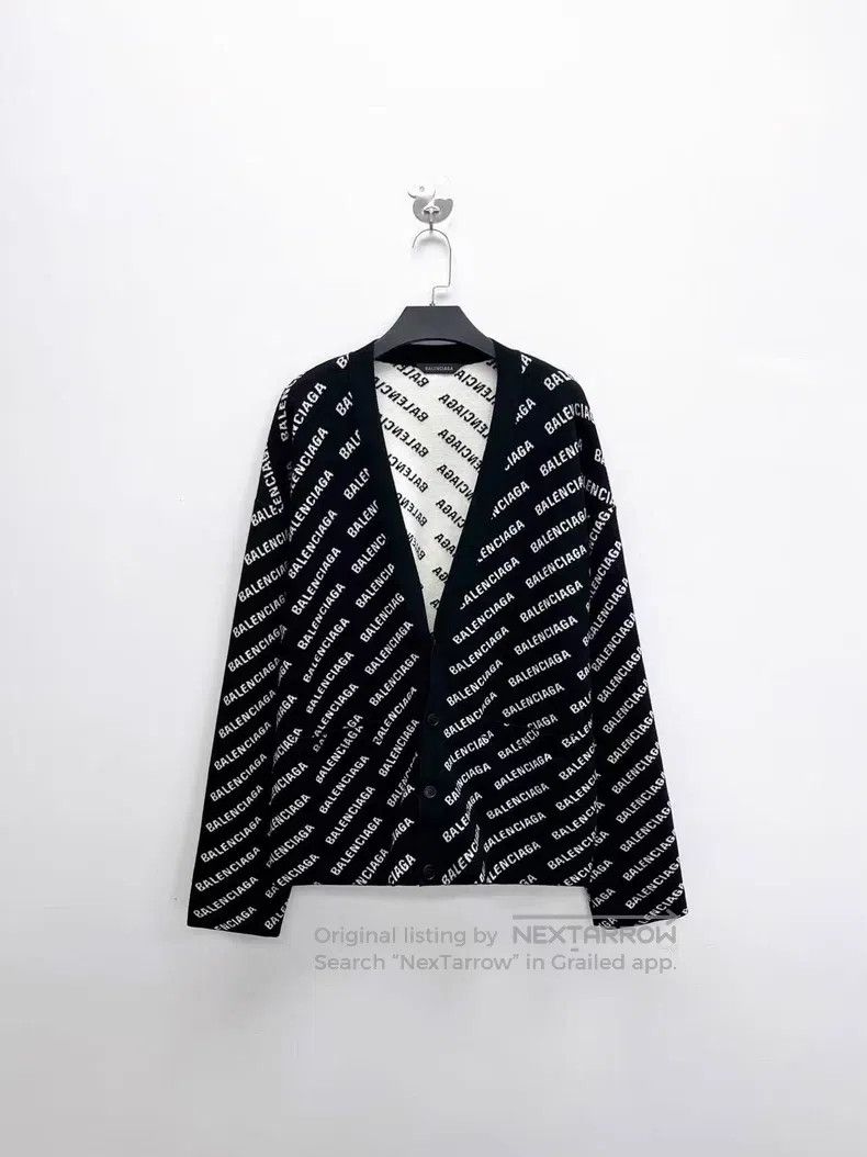 Balenciaga Balenciaga Black and White Bullet Screen Full Print Letter Size US XL / EU 56 / 4 - 1 Thumbnail