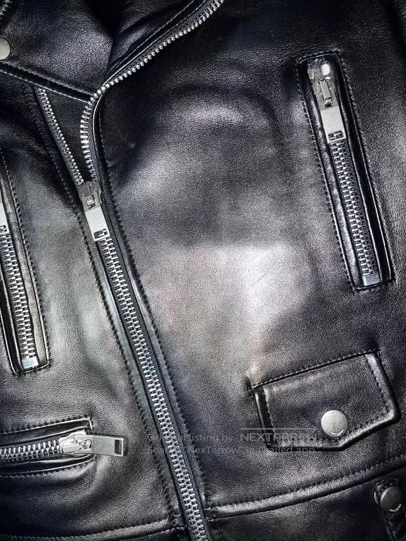 Saint Laurent Paris Saint Laurent Paris Moto Leather Jacket i Size XS / US 0-2 / IT 36-38 - 5 Thumbnail