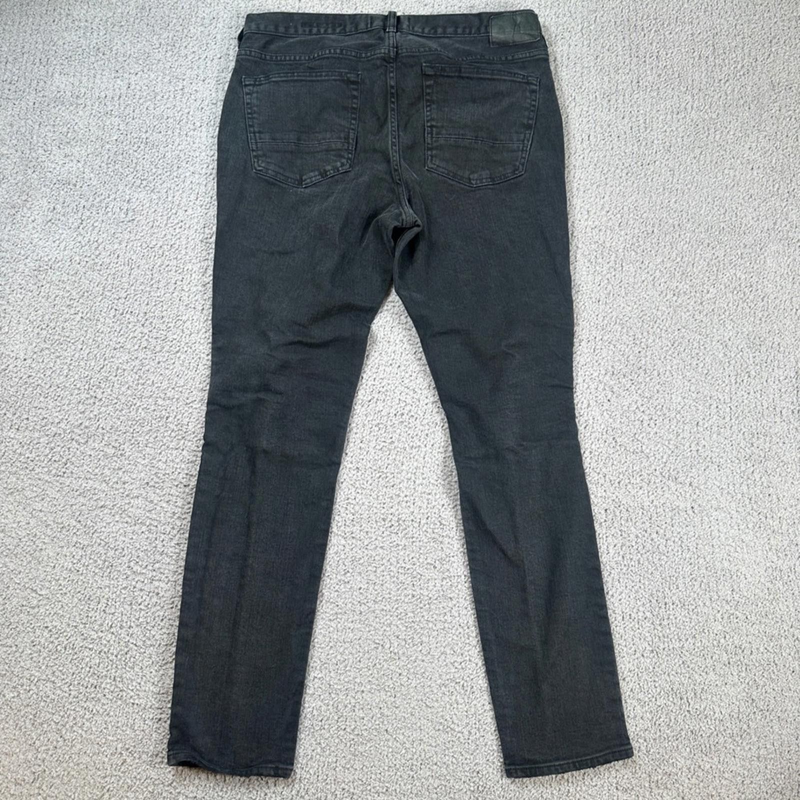Pacsun Pacsun Mens Skinny Jeans 34x32 Black Biker Moto Ripped Denim Size US 34 / EU 50 - 2 Thumbnail