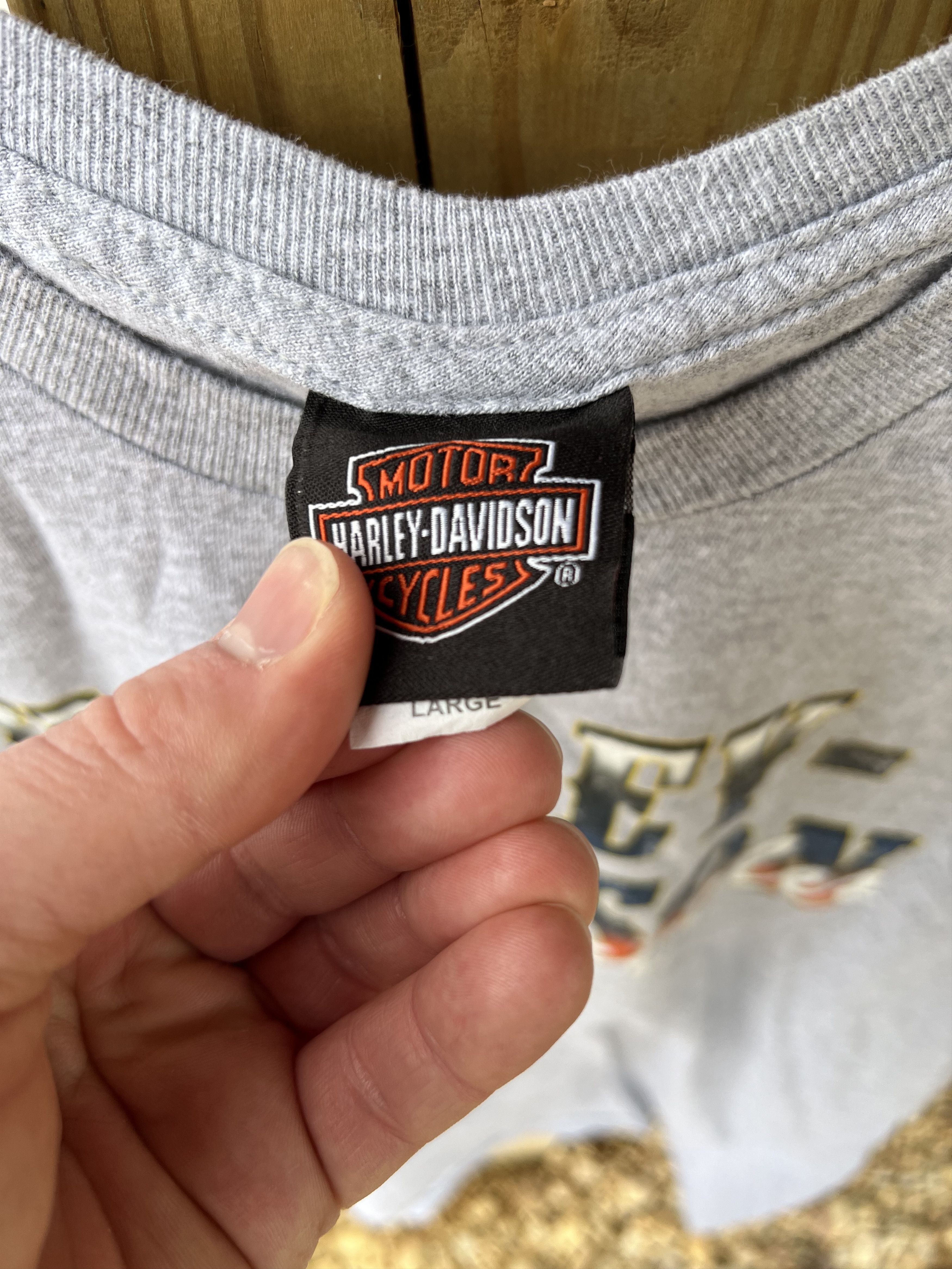 Harley Davidson Harley Davidson Script T-shirt Grey Size US L / EU 52-54 / 3 - 3 Thumbnail