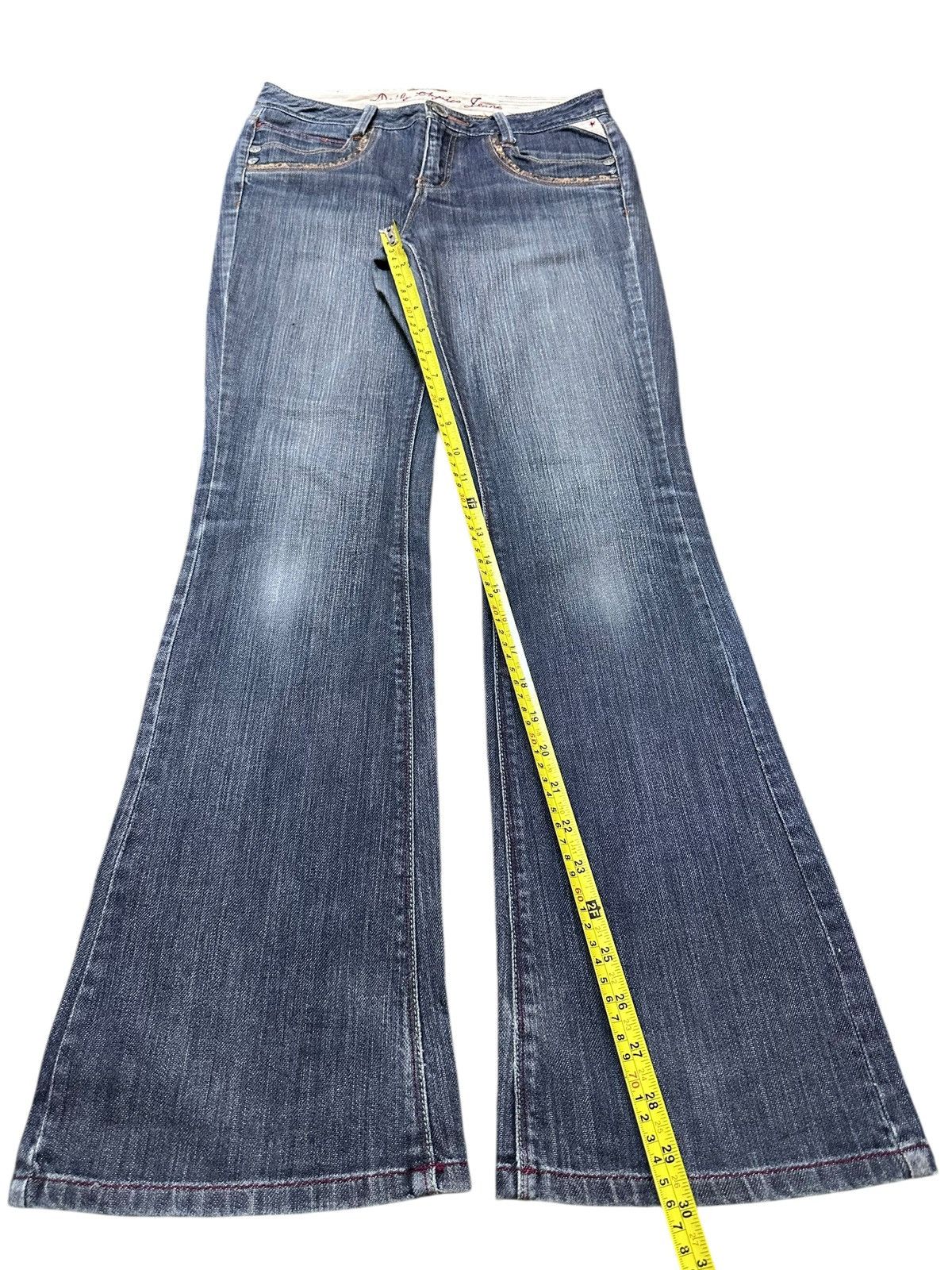 Japanese Brand DJ Jeans With Wideleg Bootcut Style and Faded Wash Size US 28 / EU 44 - 13 Thumbnail