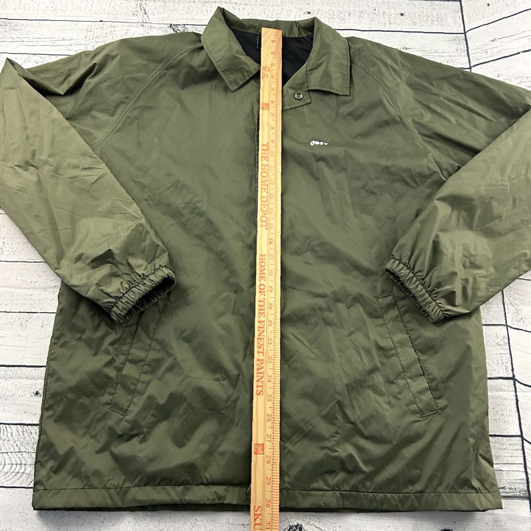 Obey OBEY Jacket Windbreaker Button Snap XL Green Men Size US XL / EU 56 / 4 - 5 Thumbnail