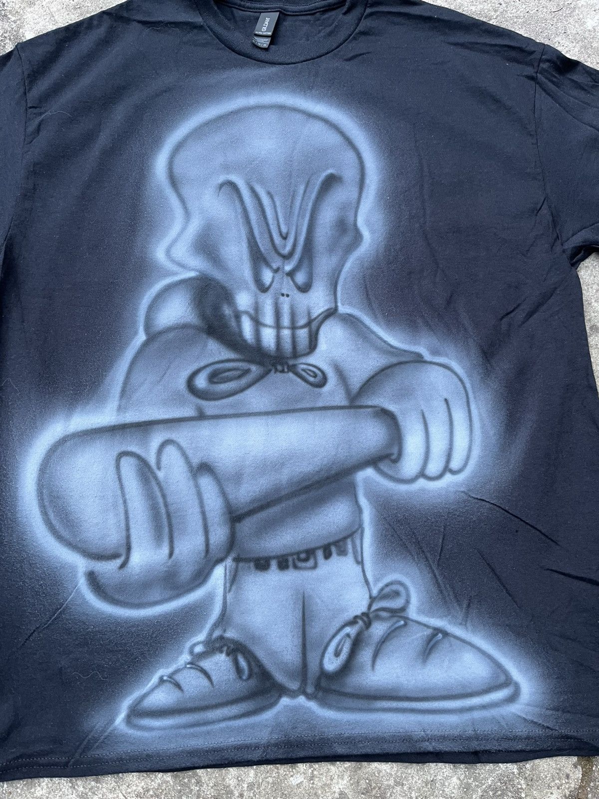 Vintage Custom Tshirt Skull Boy Fubu Hiphop Baggy Jnco Size US L / EU 52-54 / 3 - 2 Thumbnail
