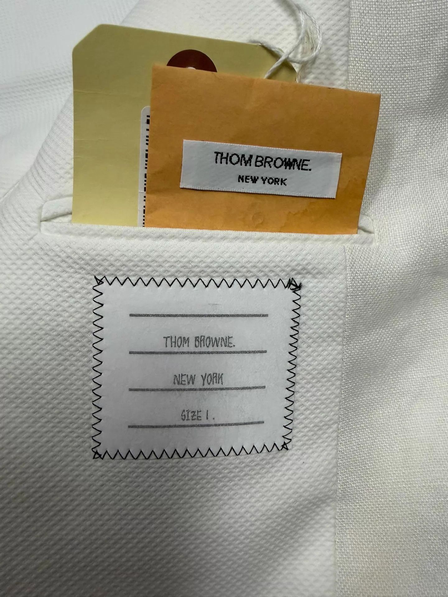 Thom Browne Thom Browne Men's Linen Suit Jacket White Rare Size US S / EU 44-46 / 1 - 4 Thumbnail