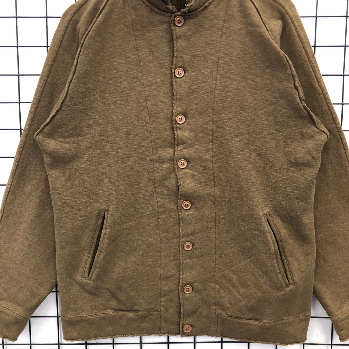 Japanese Brand Joy Japan Military Inspired Chore Cardigan Sweater Size US L / EU 52-54 / 3 - 5 Thumbnail