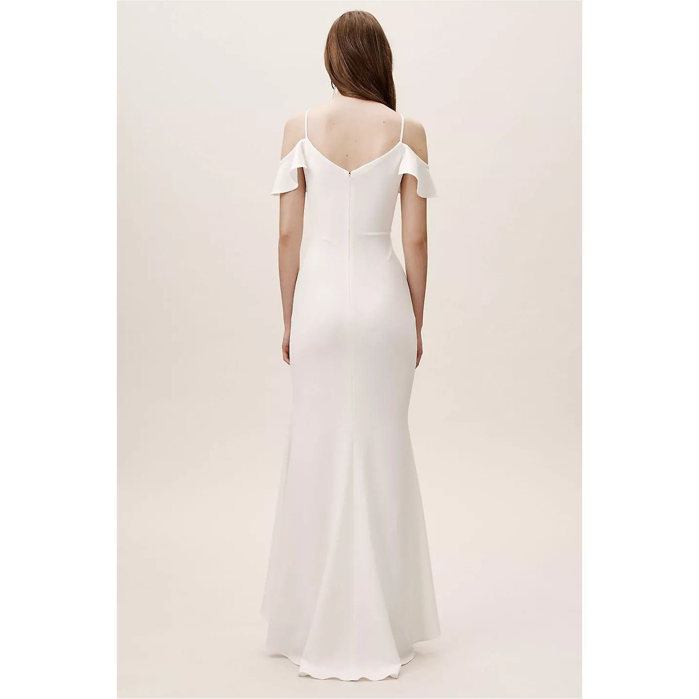 NWT BHLDN Lafayette Dress RUFFLED MAXI $230 SIZE 16 Ivory