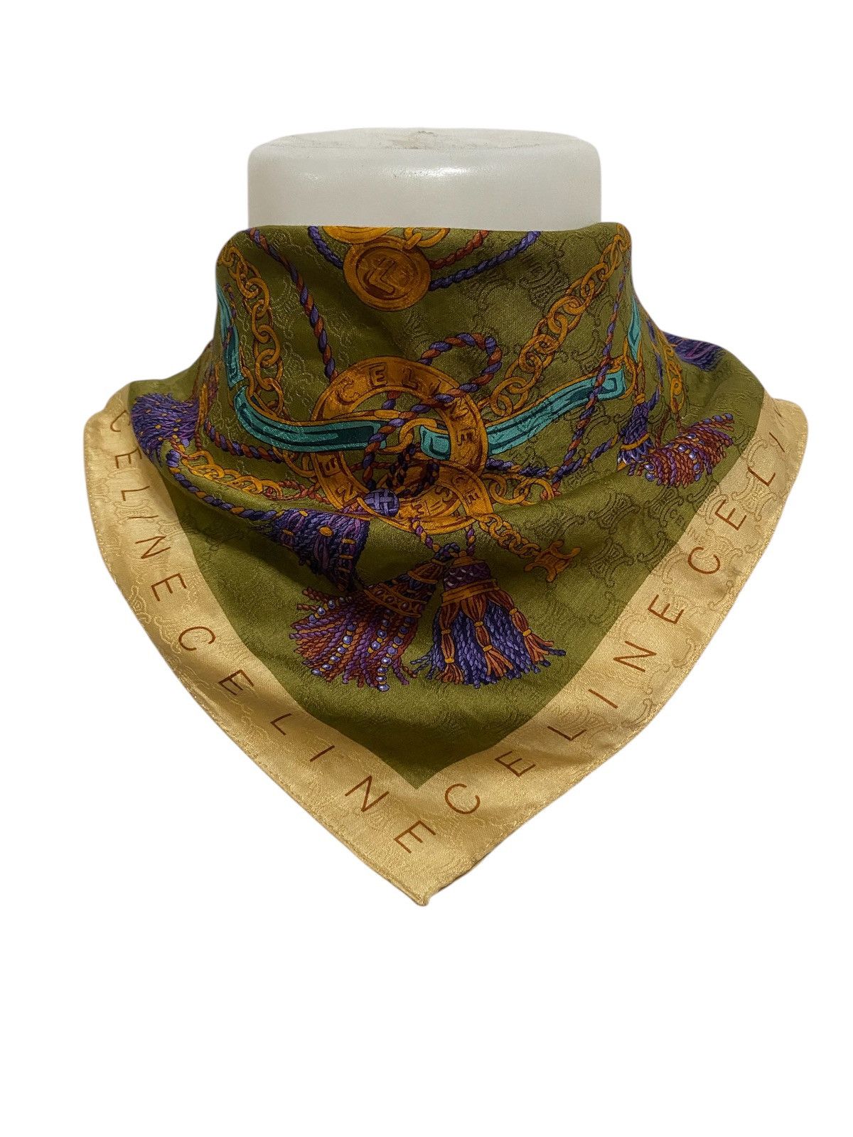 Celine × Vintage Vintage celine handkerchief/headband/bandana Size ONE SIZE - 1 Thumbnail