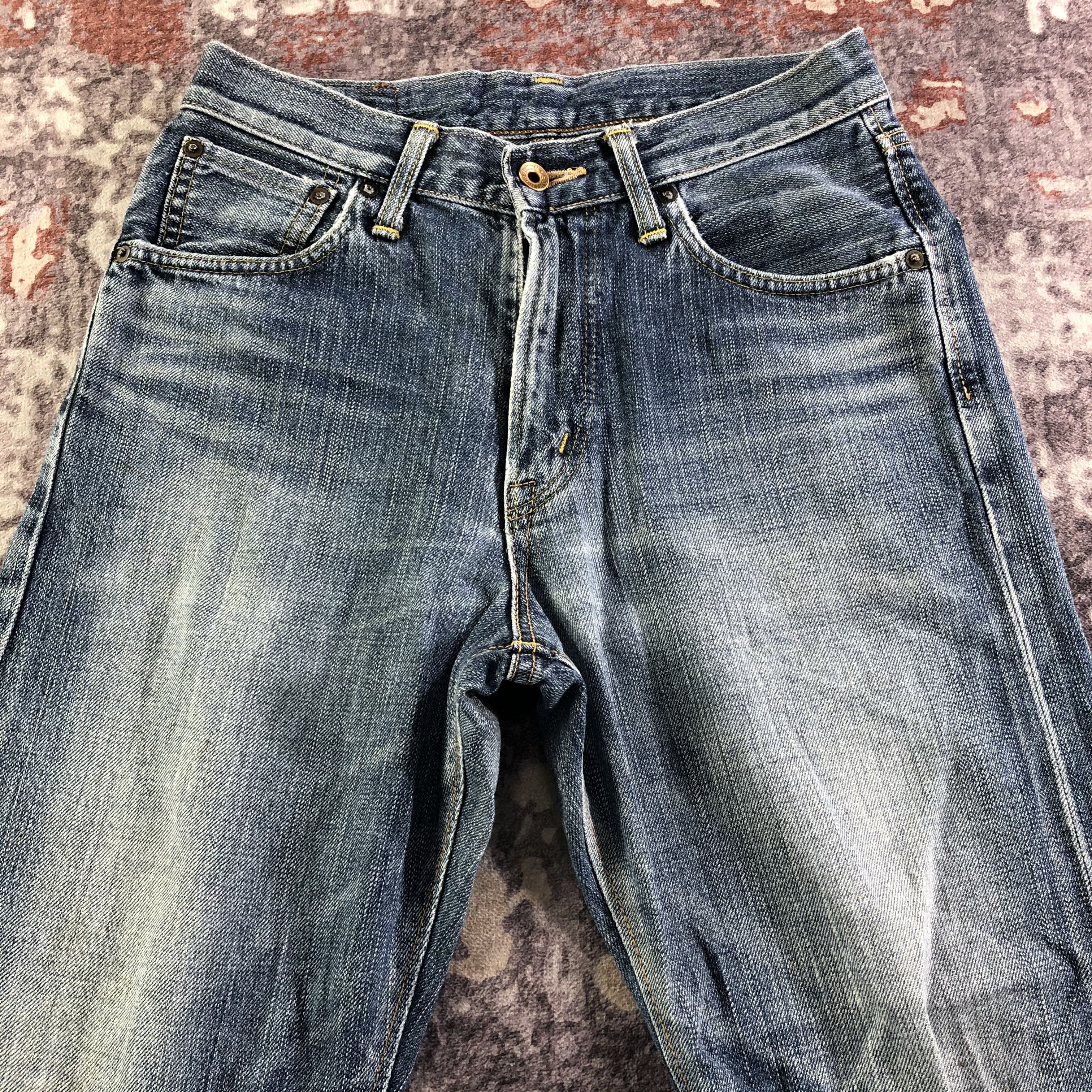 Edwin Vintage Blue Wash Edwin 505 Selvedge Jeans-JM3674 Size US 29 - 3 Thumbnail
