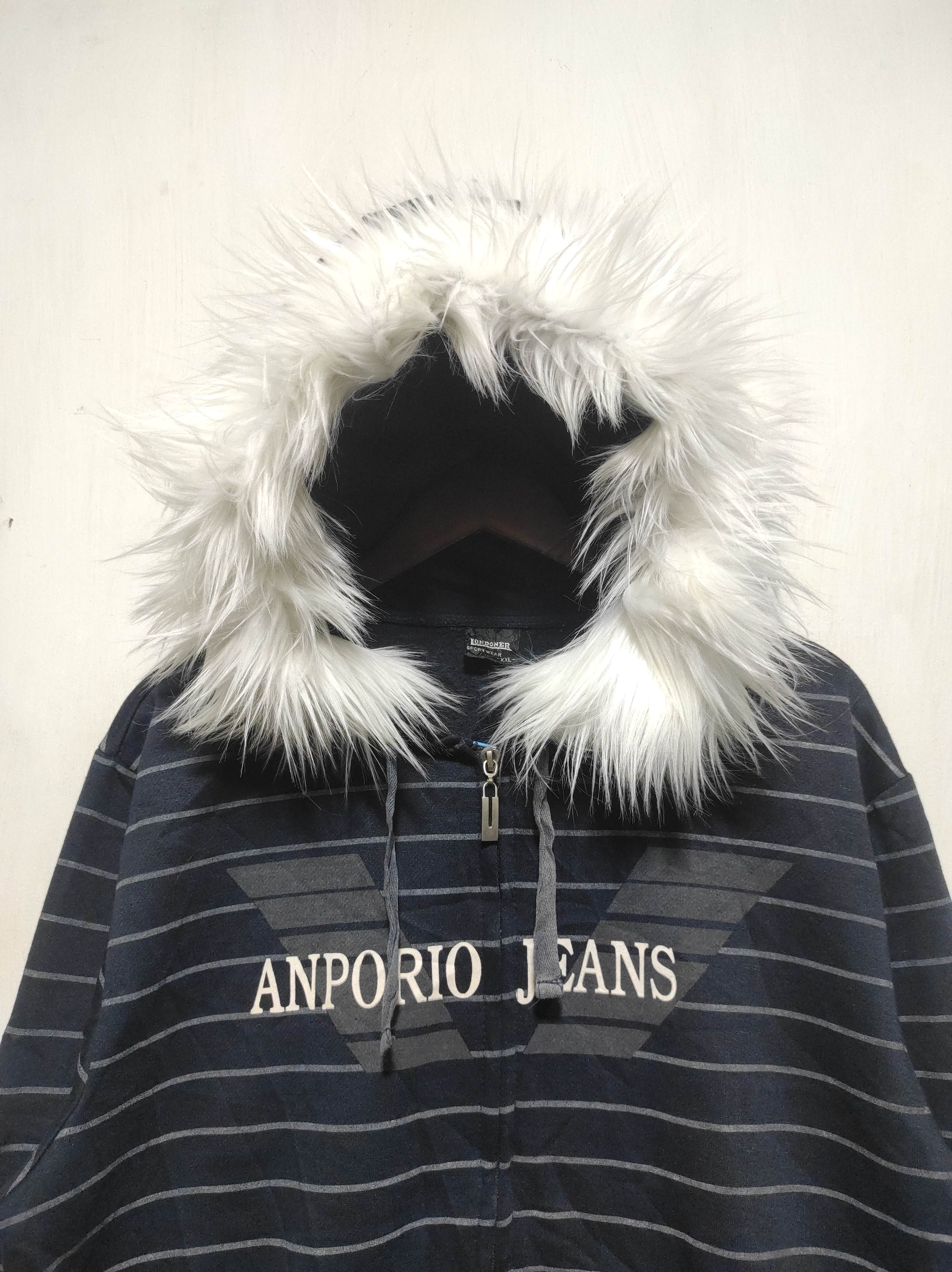 Hysteric Glamour Londoner Stripes zip Fur Hoodie IfSixWasNine LGB style Size US L / EU 52-54 / 3 - 3 Thumbnail