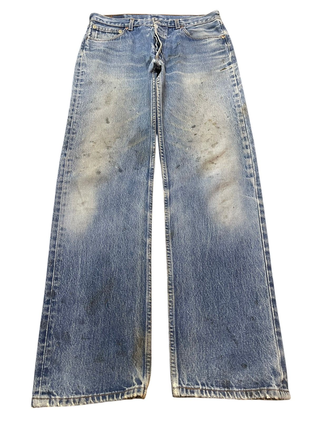 Levi's Vintage 90s Levis 501 Mud Faded Wash Style Loose Jeans Size US 32 / EU 48 - 1 Thumbnail