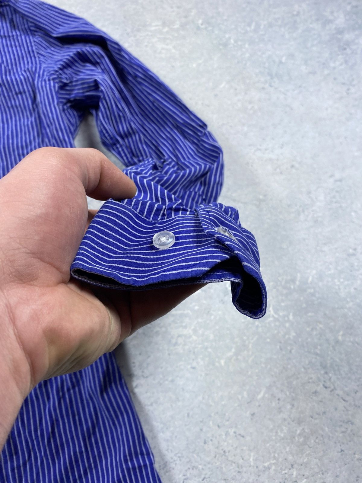 Moschino Moschino Mens Blue Shirt Size Large Size US L / EU 52-54 / 3 - 8 Thumbnail